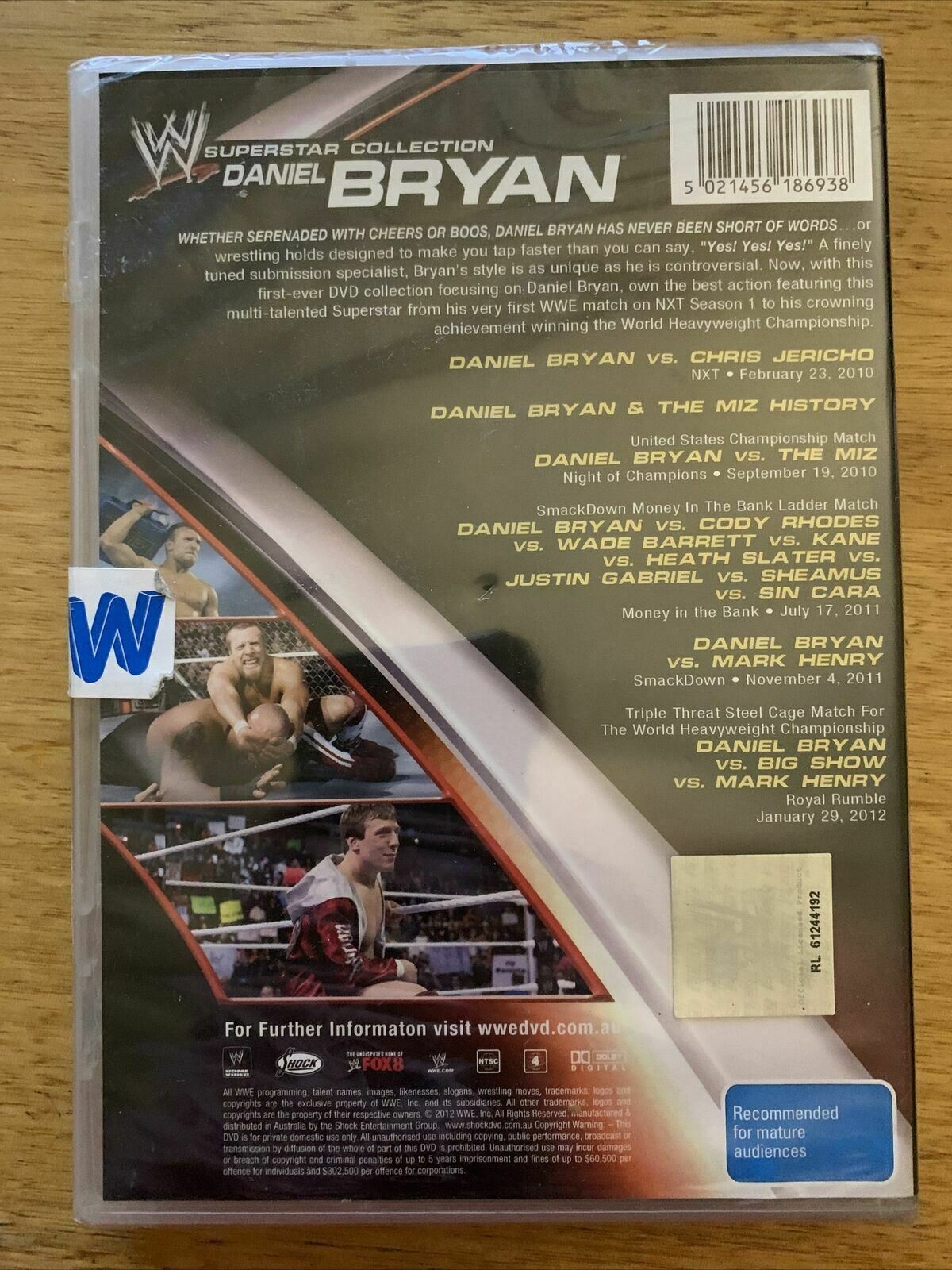 *New Sealed* WWE - Superstar Collection - Daniel Bryan (DVD, 2012) Region 4