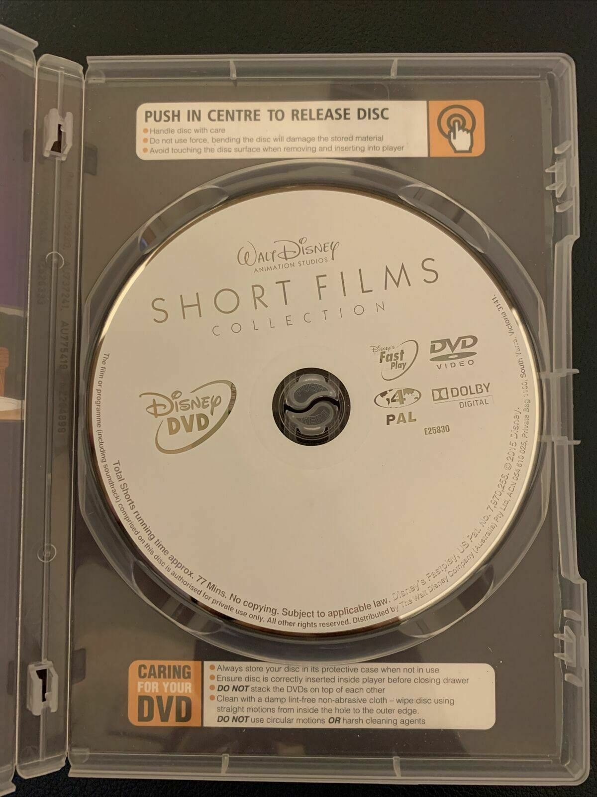 Walt Disney Animation Studios - Short Films (DVD, 2015) Region 4&2