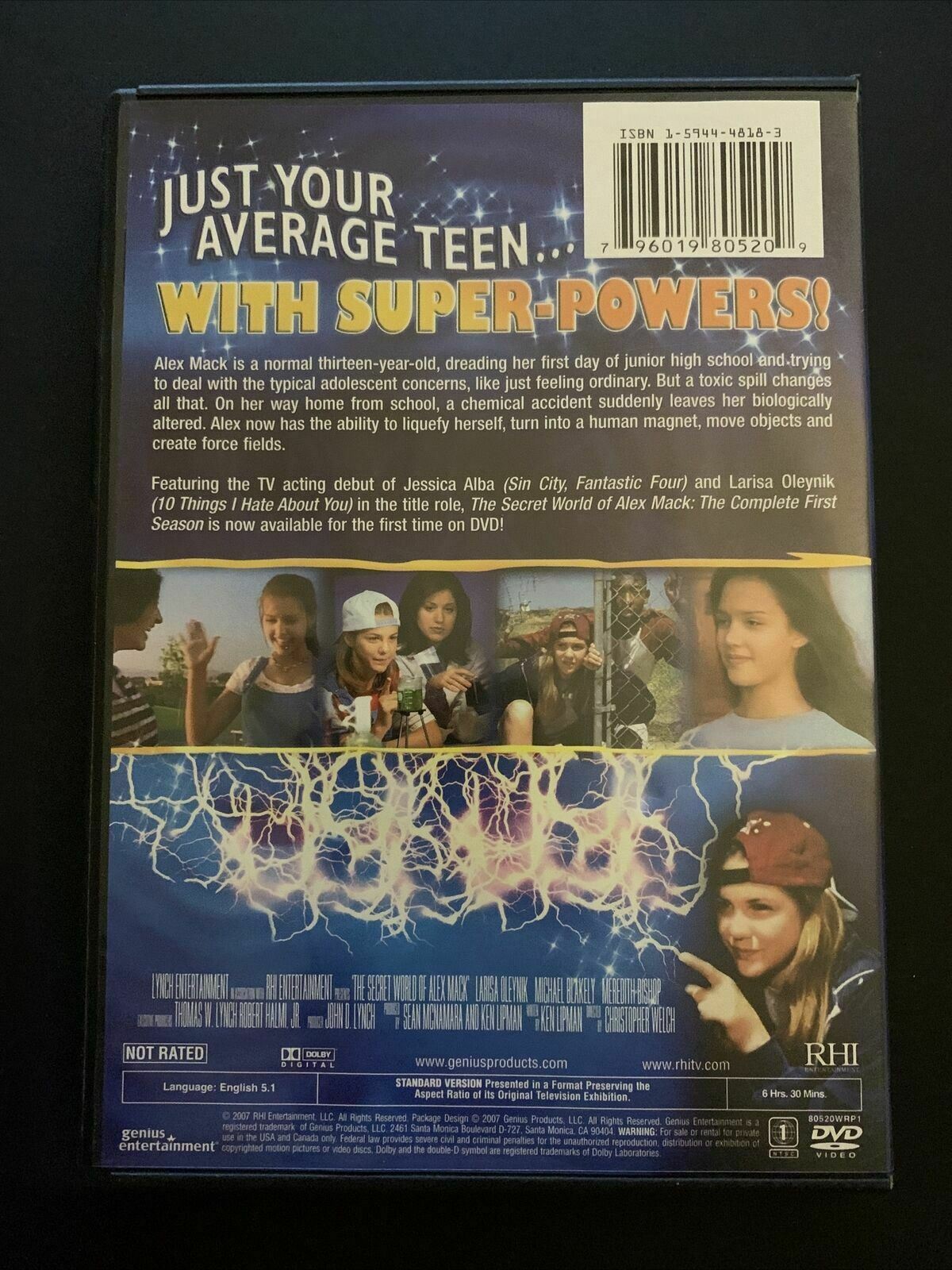 The Secret World Of Alex Mack : Season 1 (DVD, 2012, 2-Disc Set) Region 1