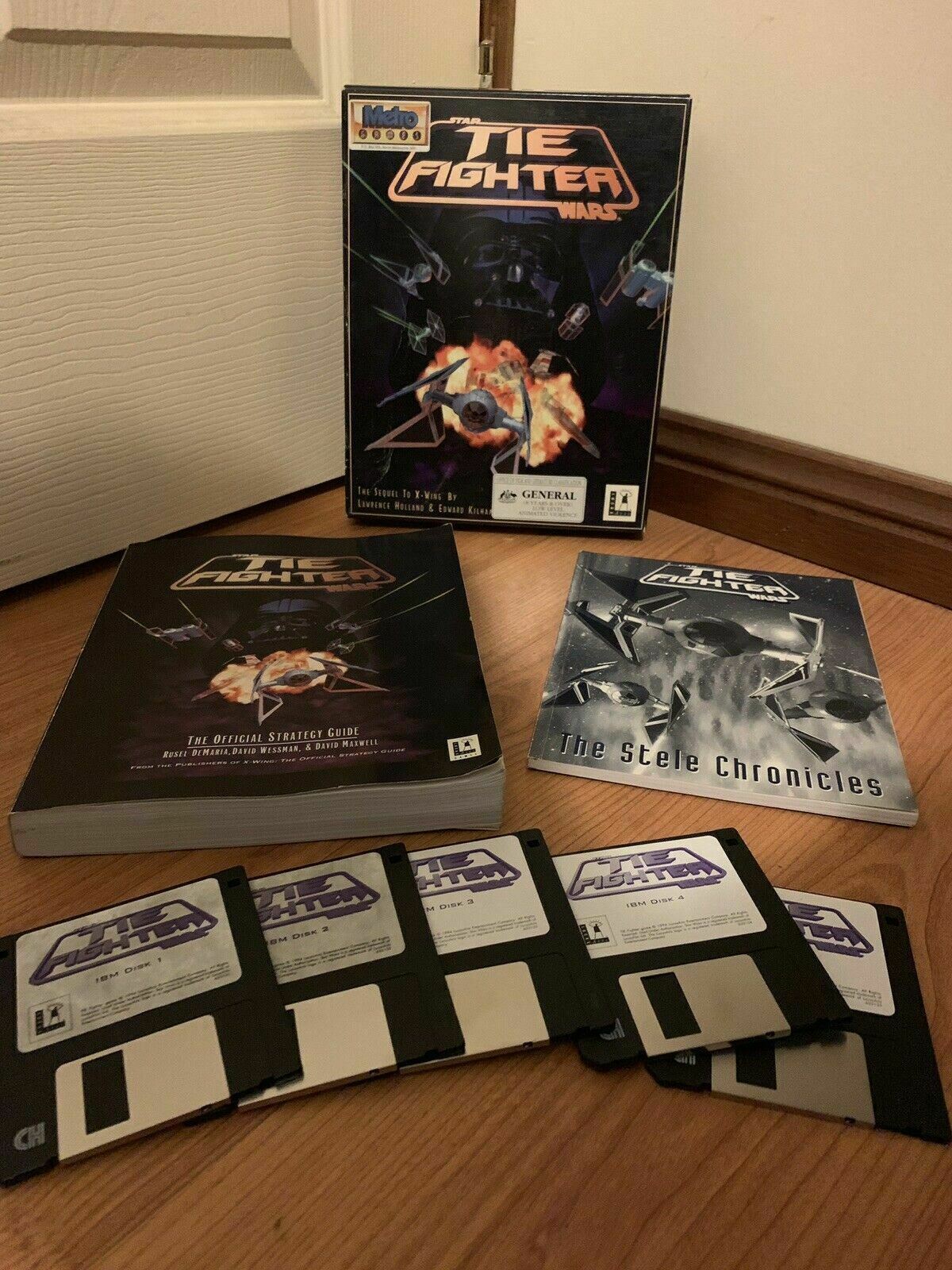 Star Wars: TIE Fighter - PC Game Complete Box 3.5'' Floppy Disc