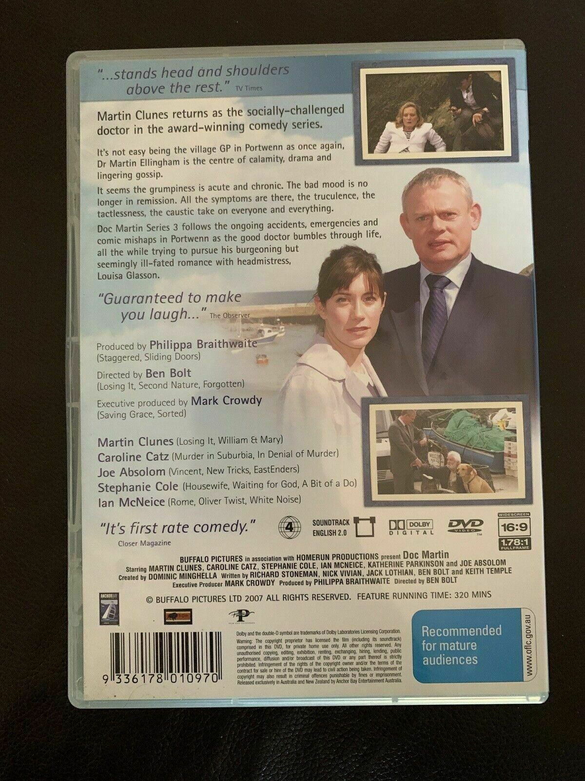 Doc Martin : Season 3 (DVD, 2008) Martin Clunes. Region 4