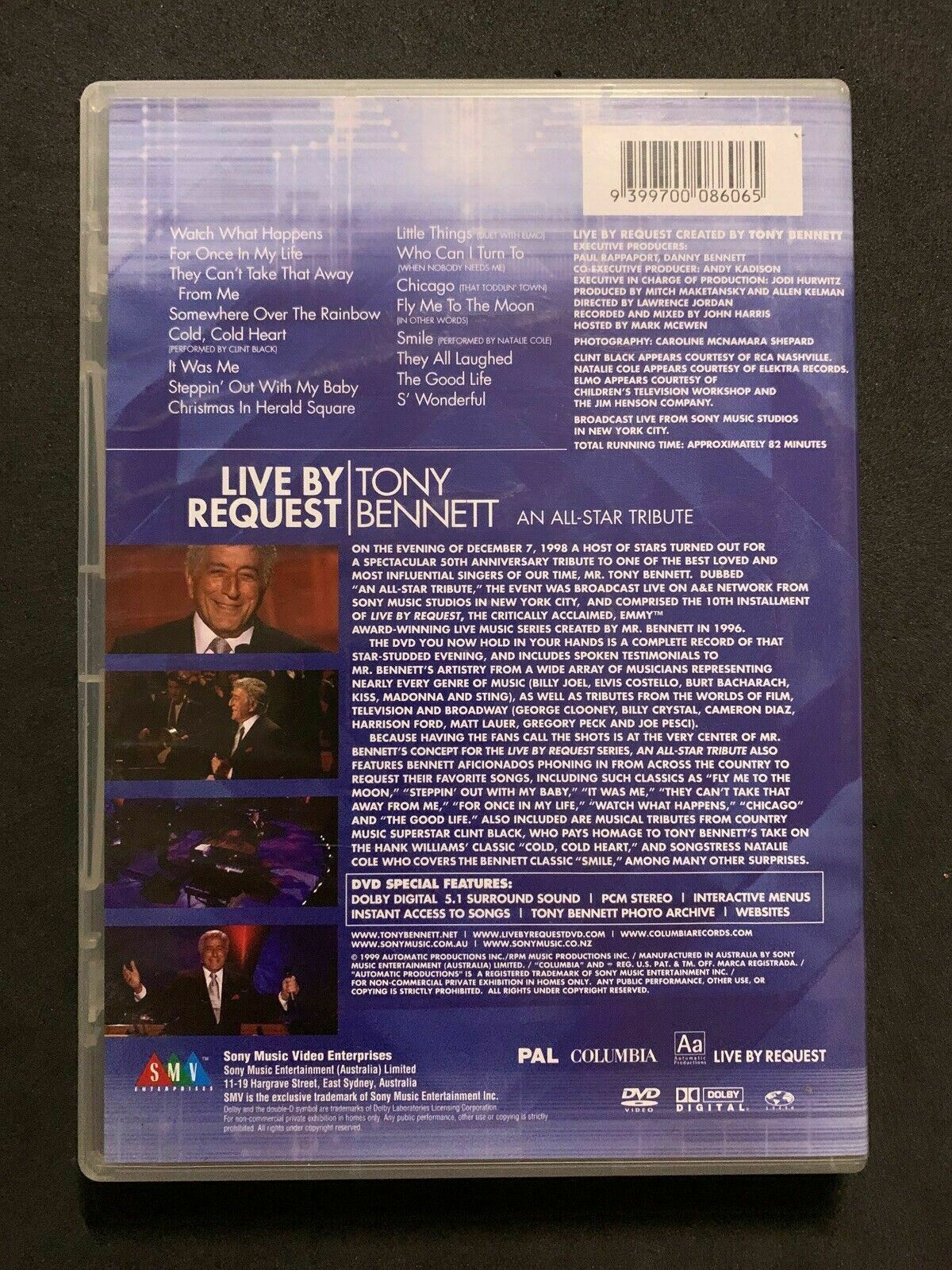 Tony Bennett - Live By Request (DVD, 2002)