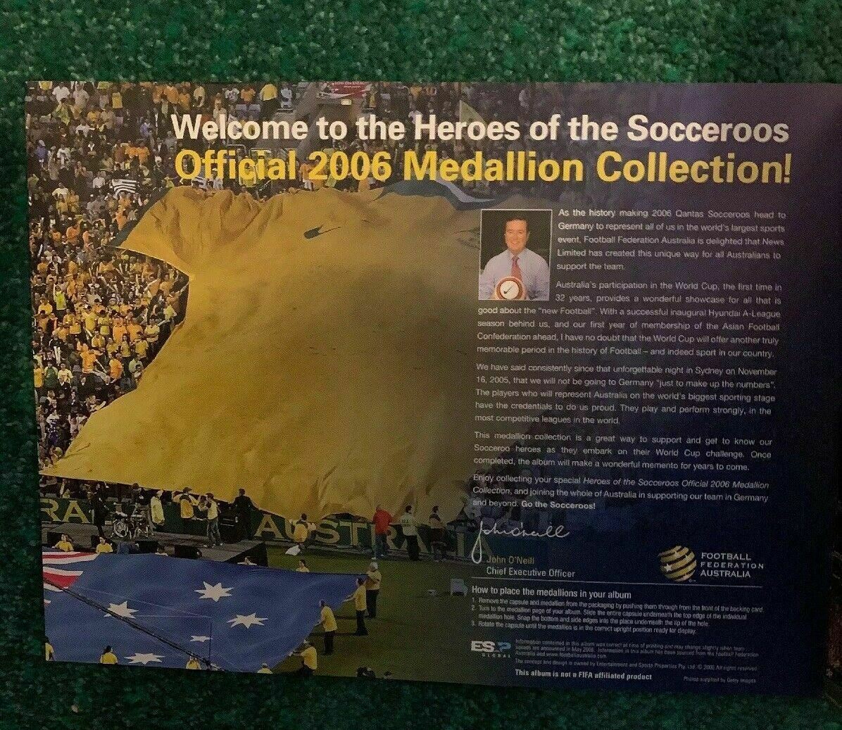 Heroes Of The Socceroos Official 2006 Medallion Collection Journey To Germany