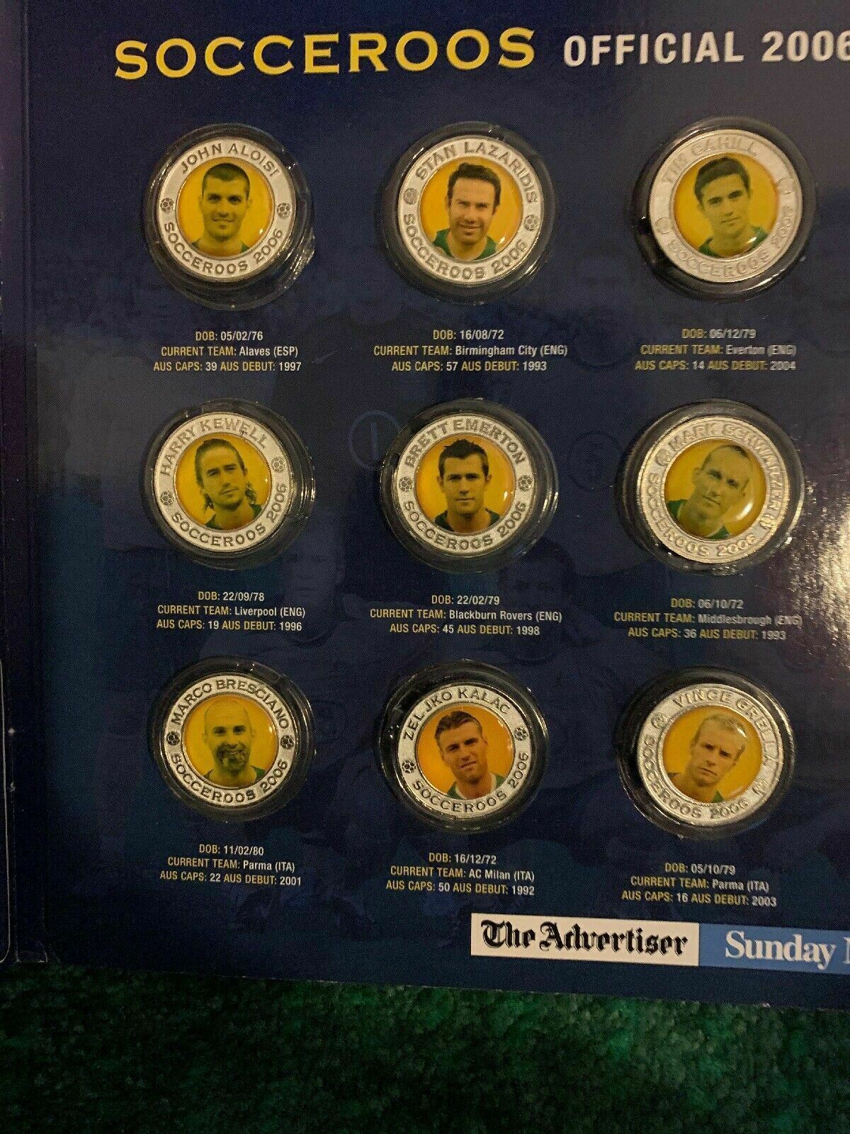 Heroes Of The Socceroos Official 2006 Medallion Collection Journey To Germany