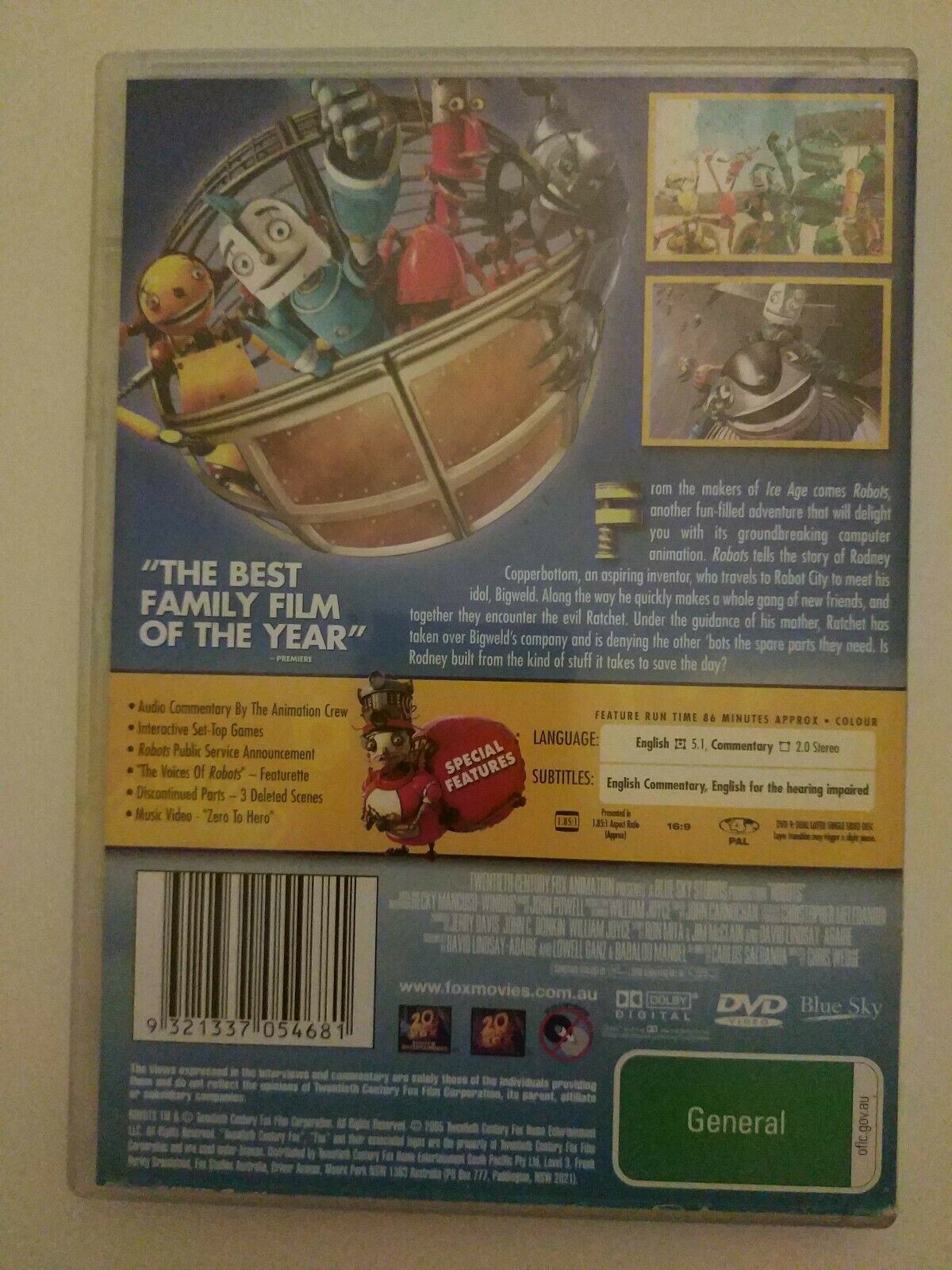 Robots (DVD, 2006) Region 4