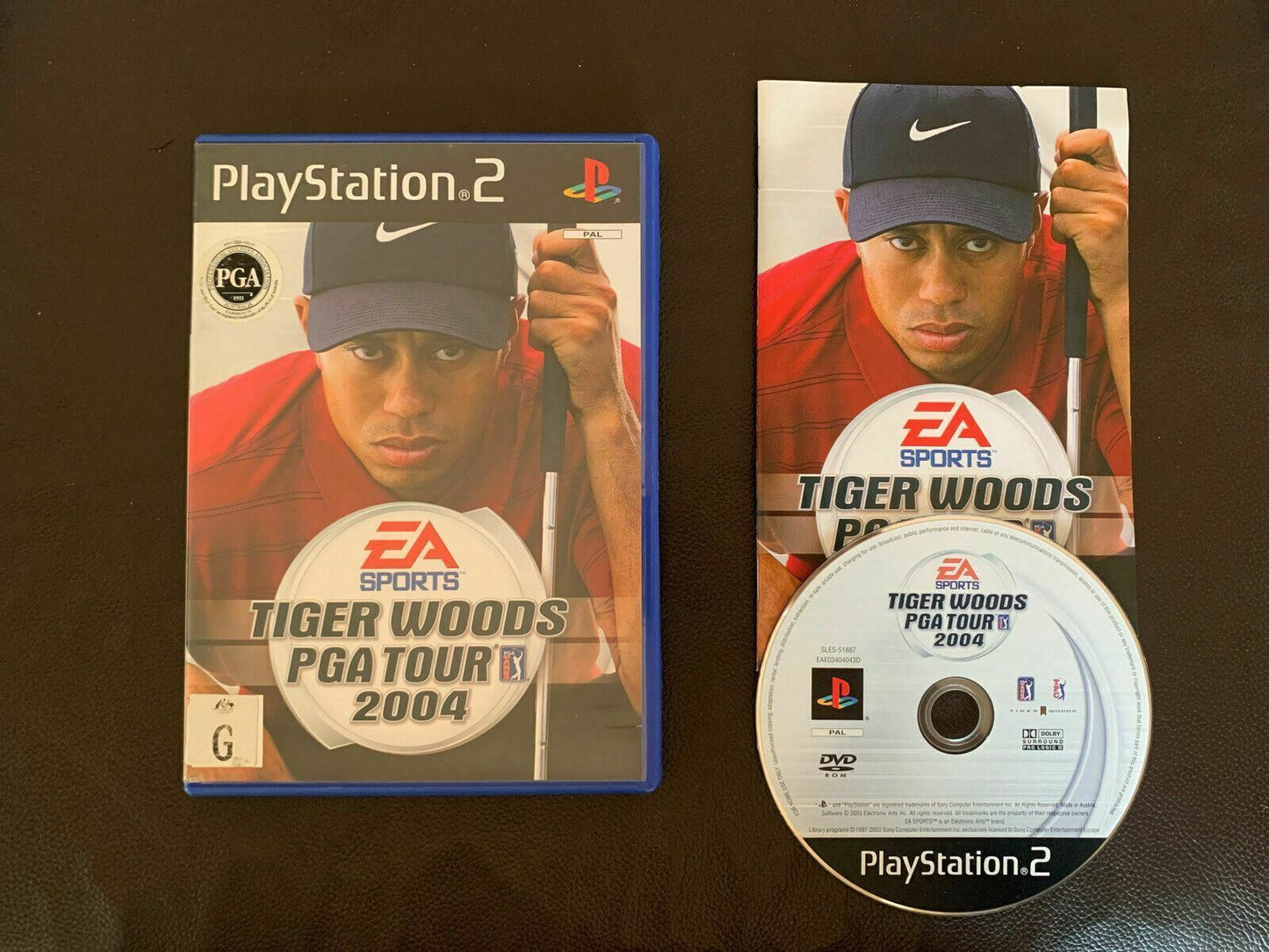 Tiger Woods PGA Tour 2004 for PlayStation 2 in Box with Manual PS2 PAL