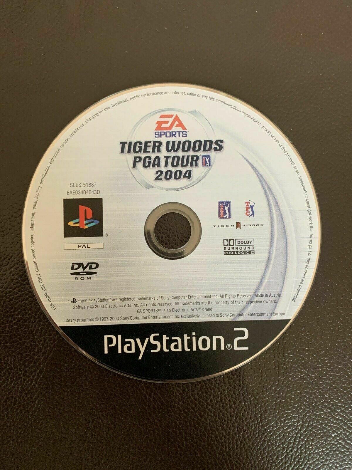 Tiger Woods PGA Tour 2004 for PlayStation 2 in Box with Manual PS2 PAL