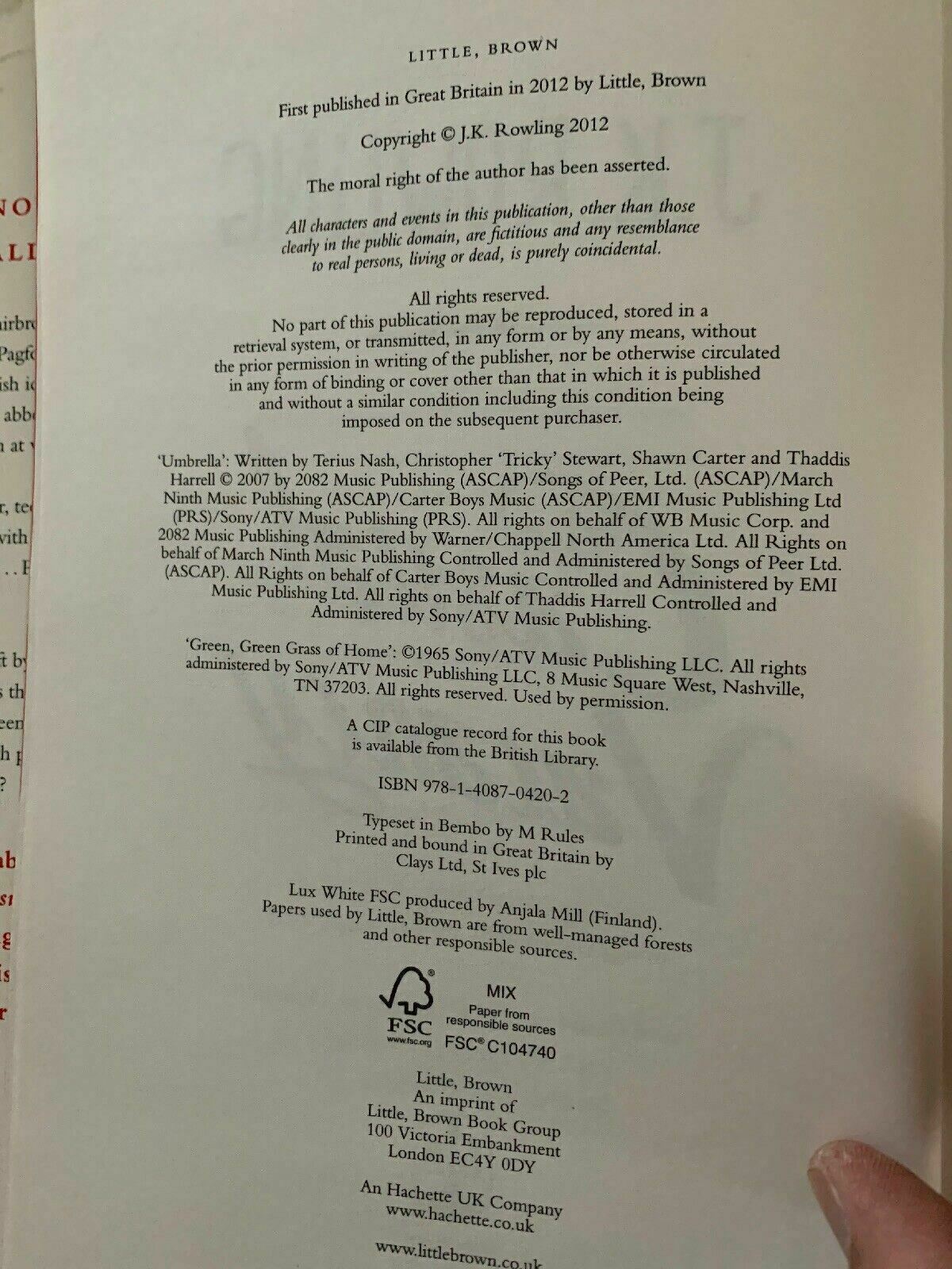 The Casual Vacancy by J. K. Rowling (Hardback, 2012)