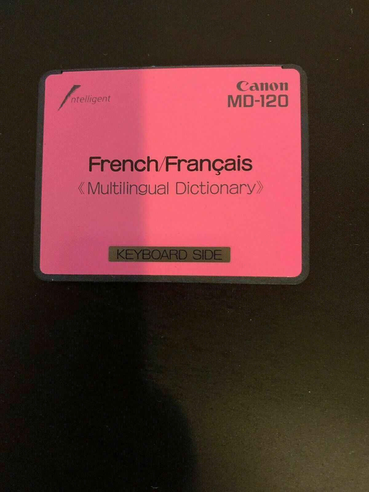 Canon IC Card French Word Tank Multilingual Intelligent Dictionary MD-120
