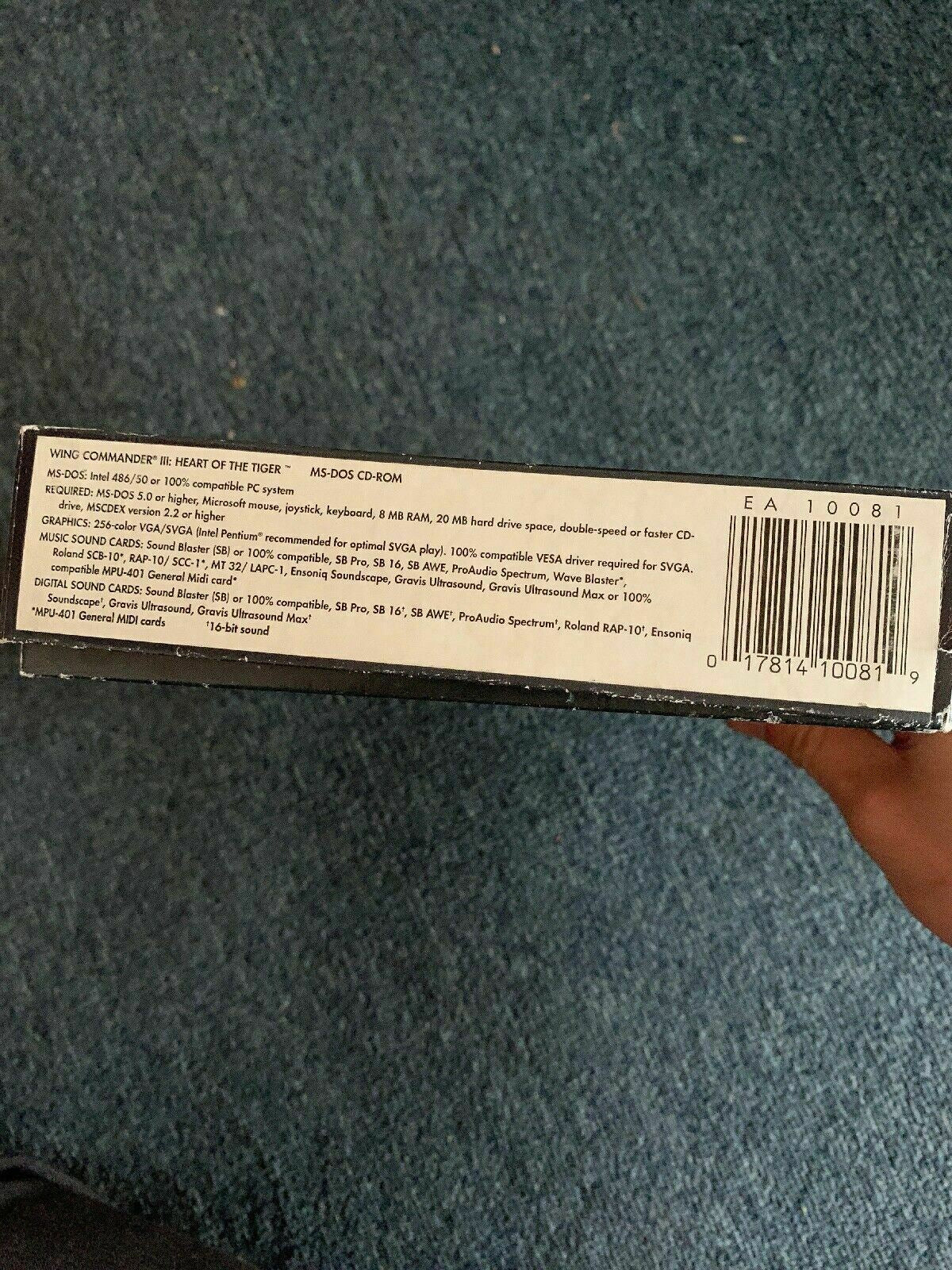 Wing Commander III 3 Heart Of The Tiger PC CDROM (1994) Box Manual Install Guide