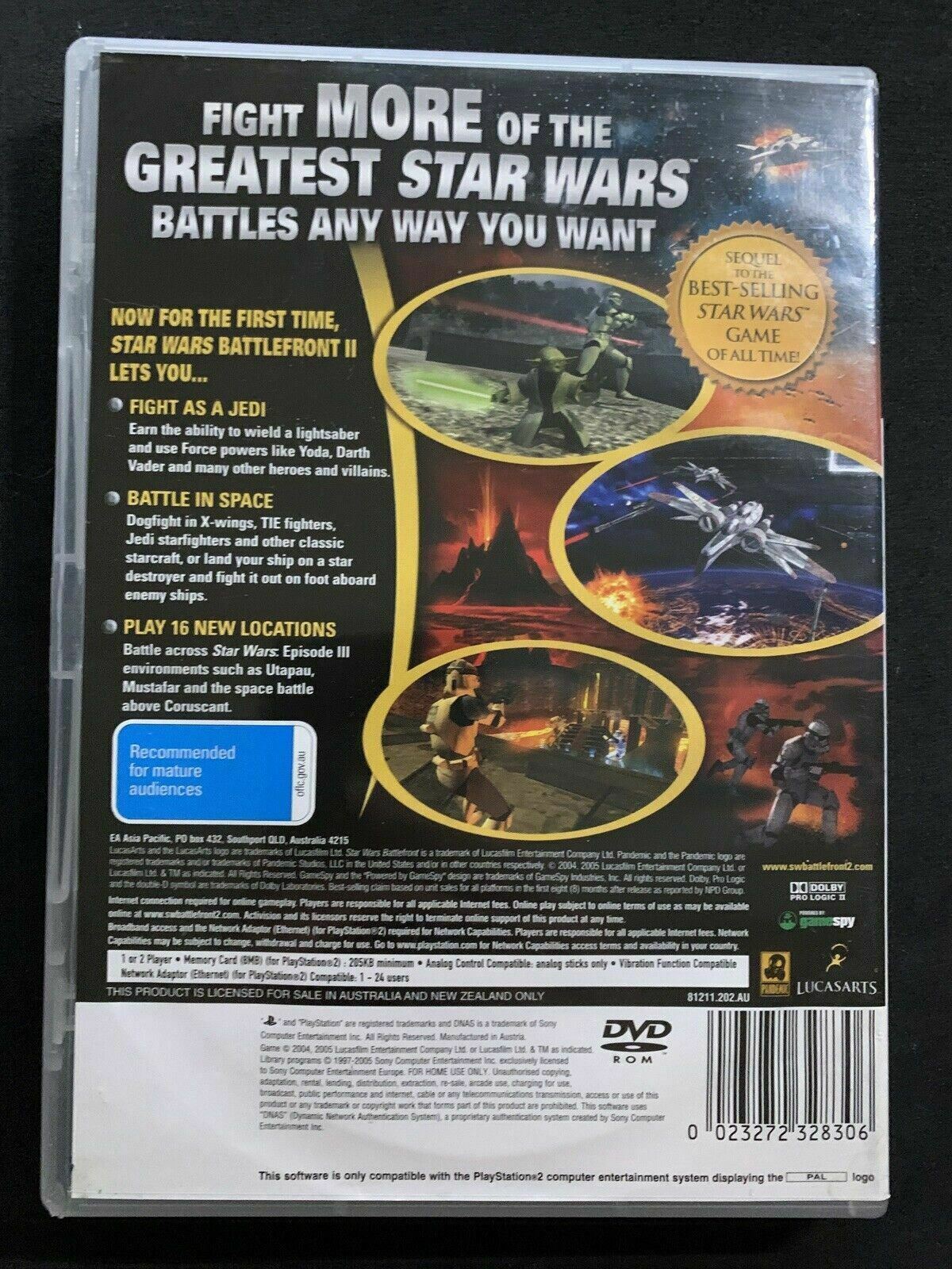 Star Wars Battlefront II - Sony PS2 PAL *Complete* with Manual