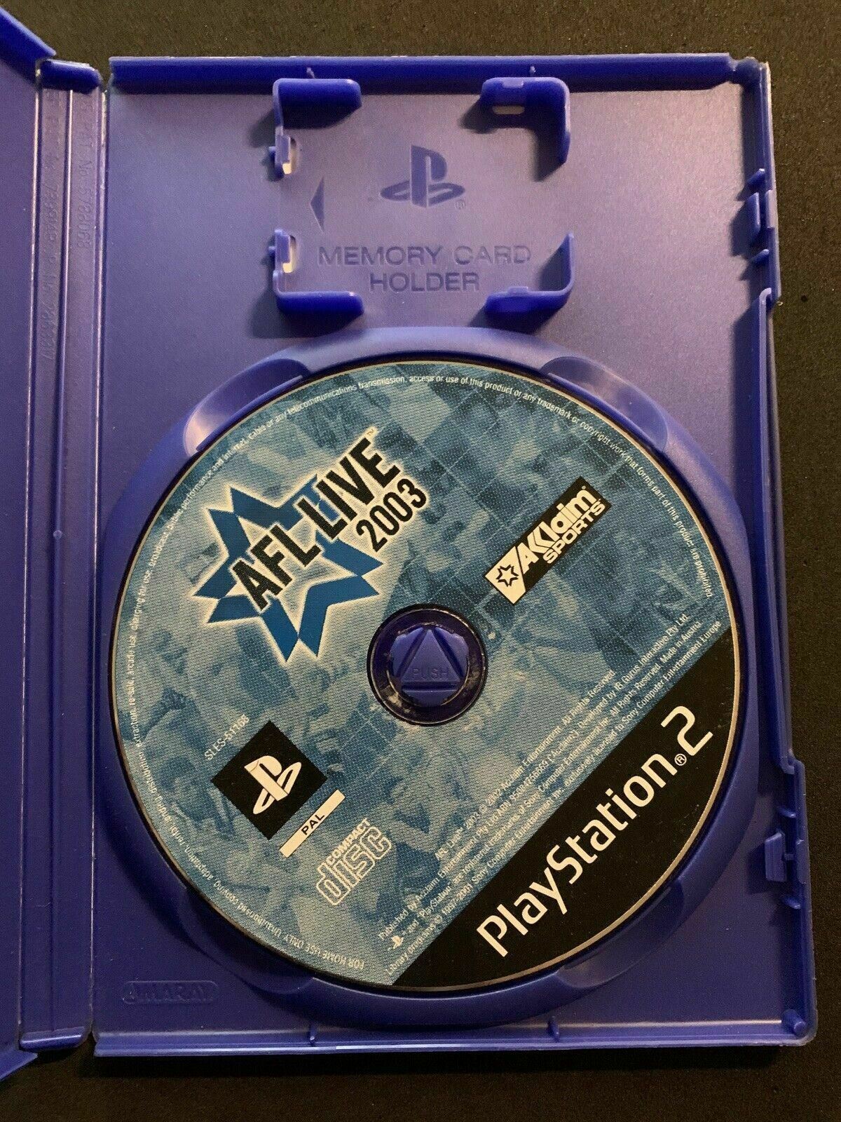 AFL Live 2003 - Sony PS2 PlayStation 2 PAL