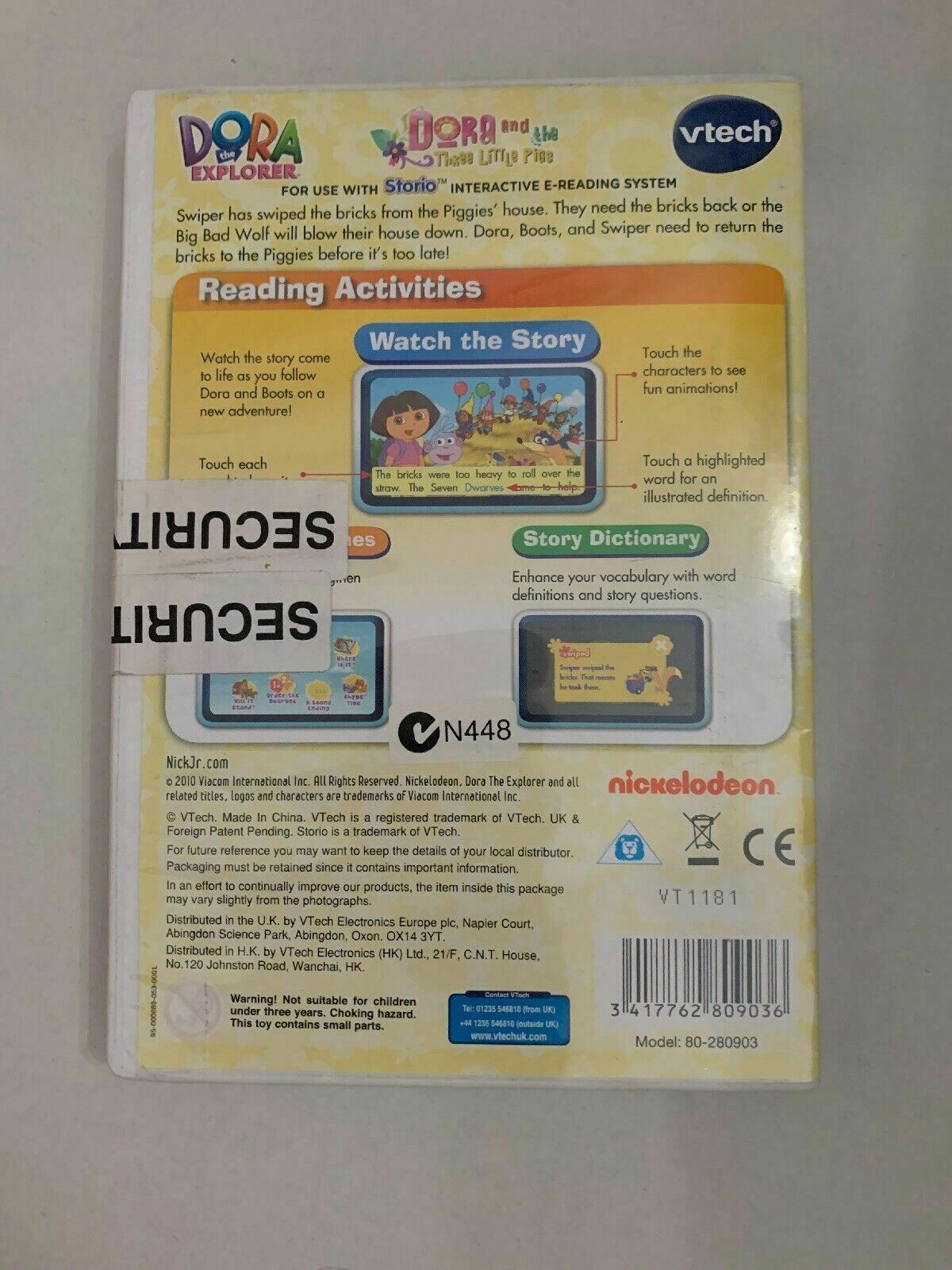 VTech Storio Dora the Explorer Software Learning Game - Dora & the 3 Little Pigs