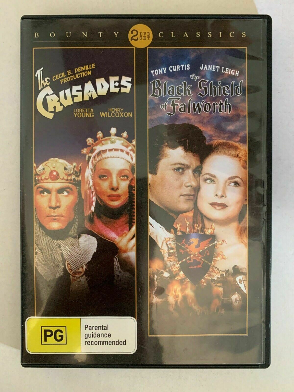 The Black Shield of Falworth (1954) / The Crusades (1935) - Double Pack
