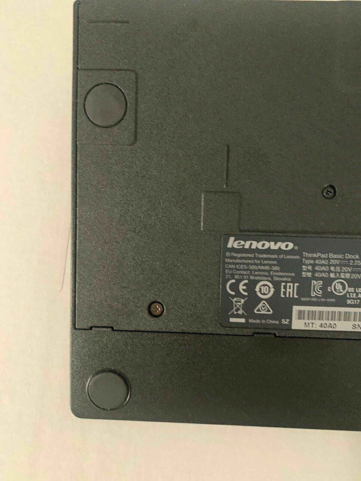 Lenovo ThinkPad Basic Dock Type 40A0 USB 3.0 Ethernet