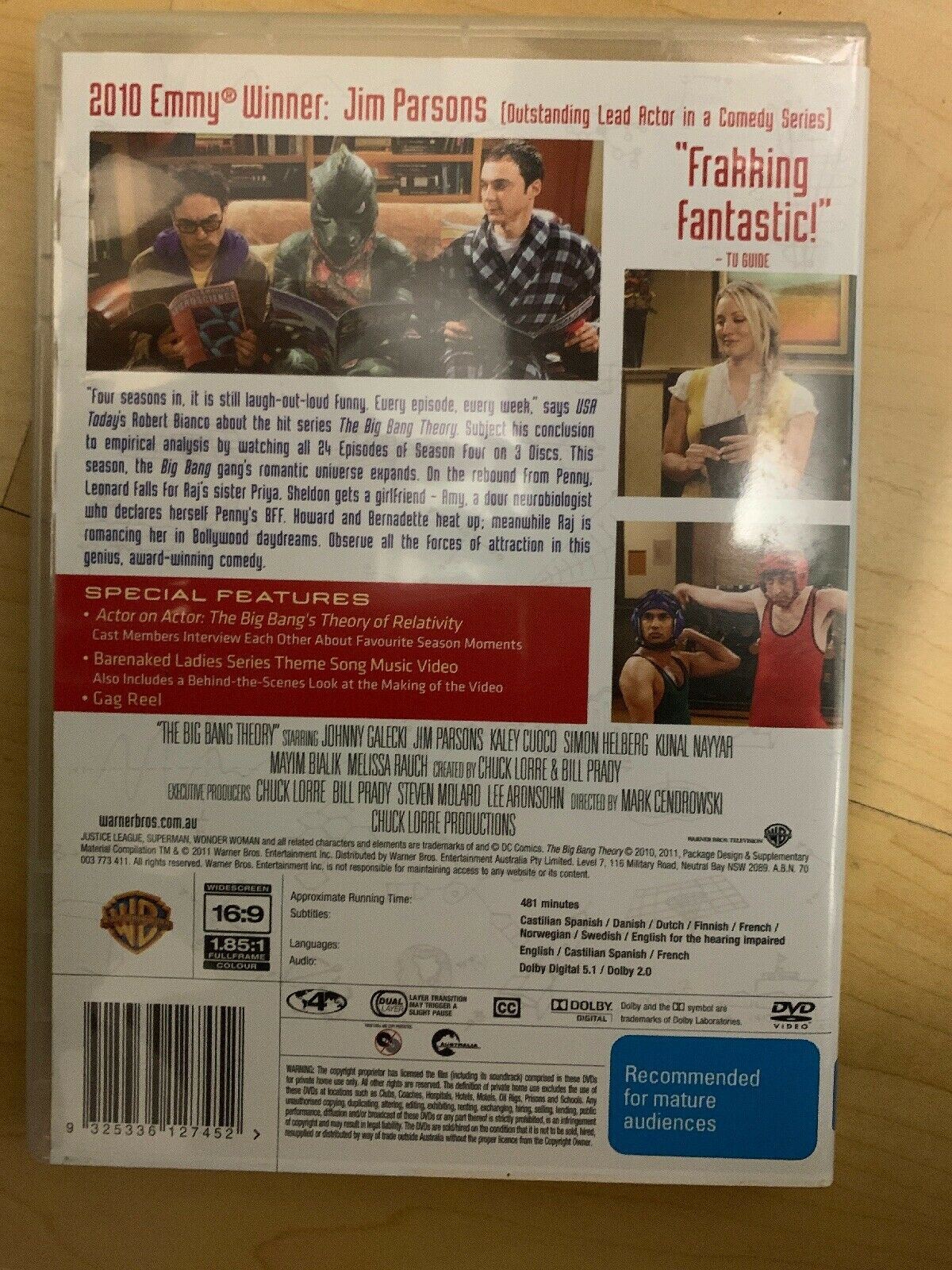 The Big Bang Theory : Season 4 (DVD Region 4)