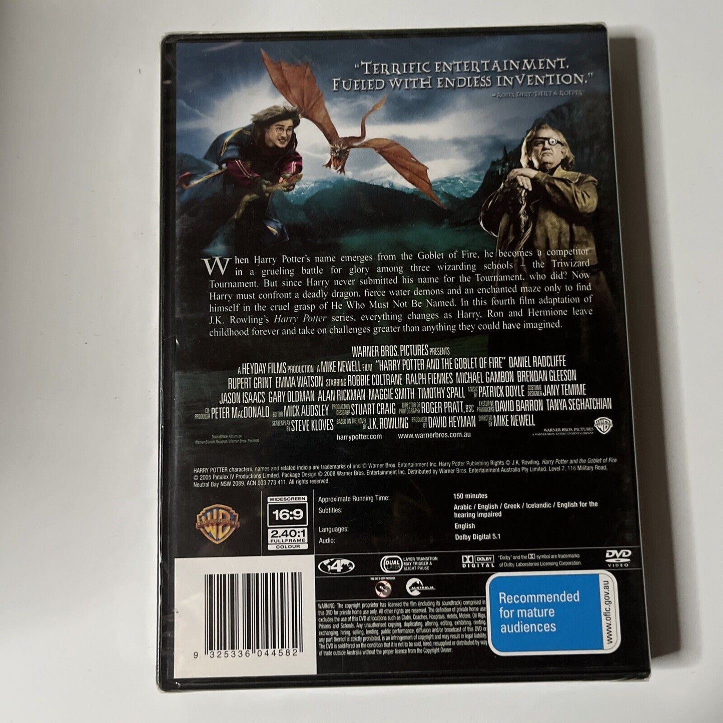 *New Sealed* Harry Potter And The Goblet Of Fire (DVD, 2005) Region 4