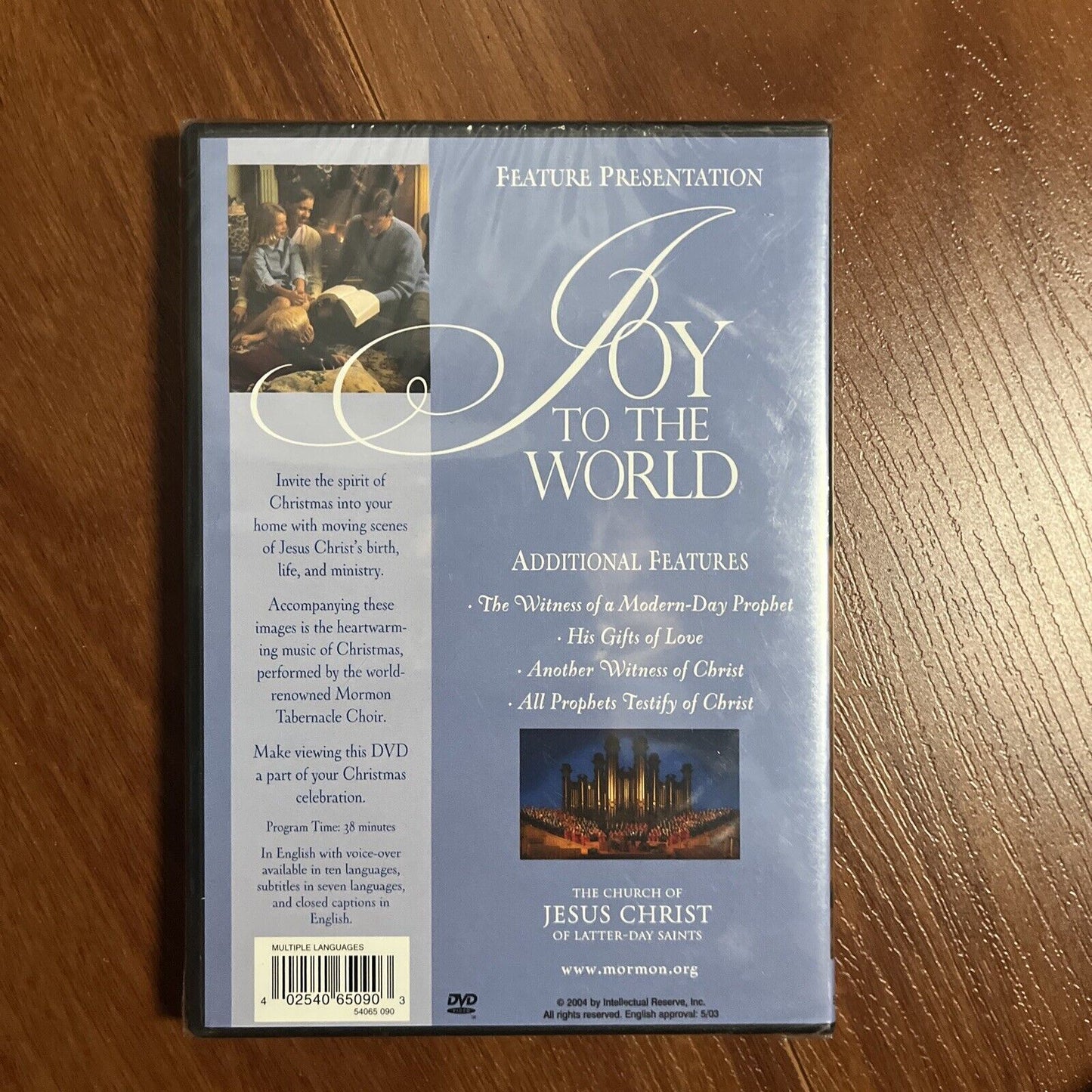 Joy To The World (DVD) Scenes of Jesus Christ Mormon Tabernacle Choir Christmas