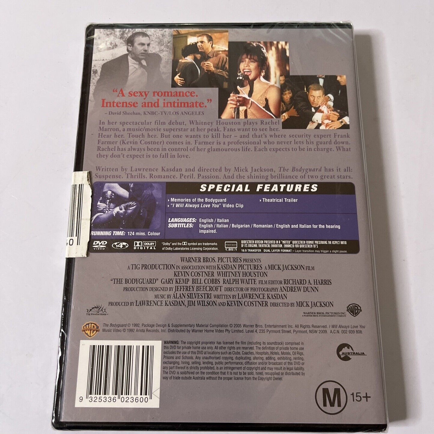 *New Sealed* The Bodyguard (Special Edition, DVD, 1992) Whitney Houston Region 4