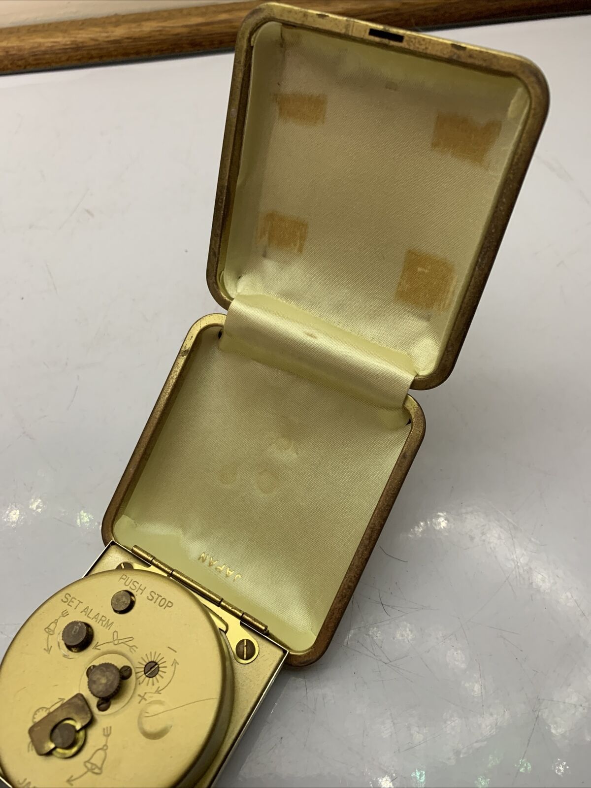 3x Seiko 2 Jewels Windup Pocket Clocks 60's Made In Japan *For Parts Or Repair*