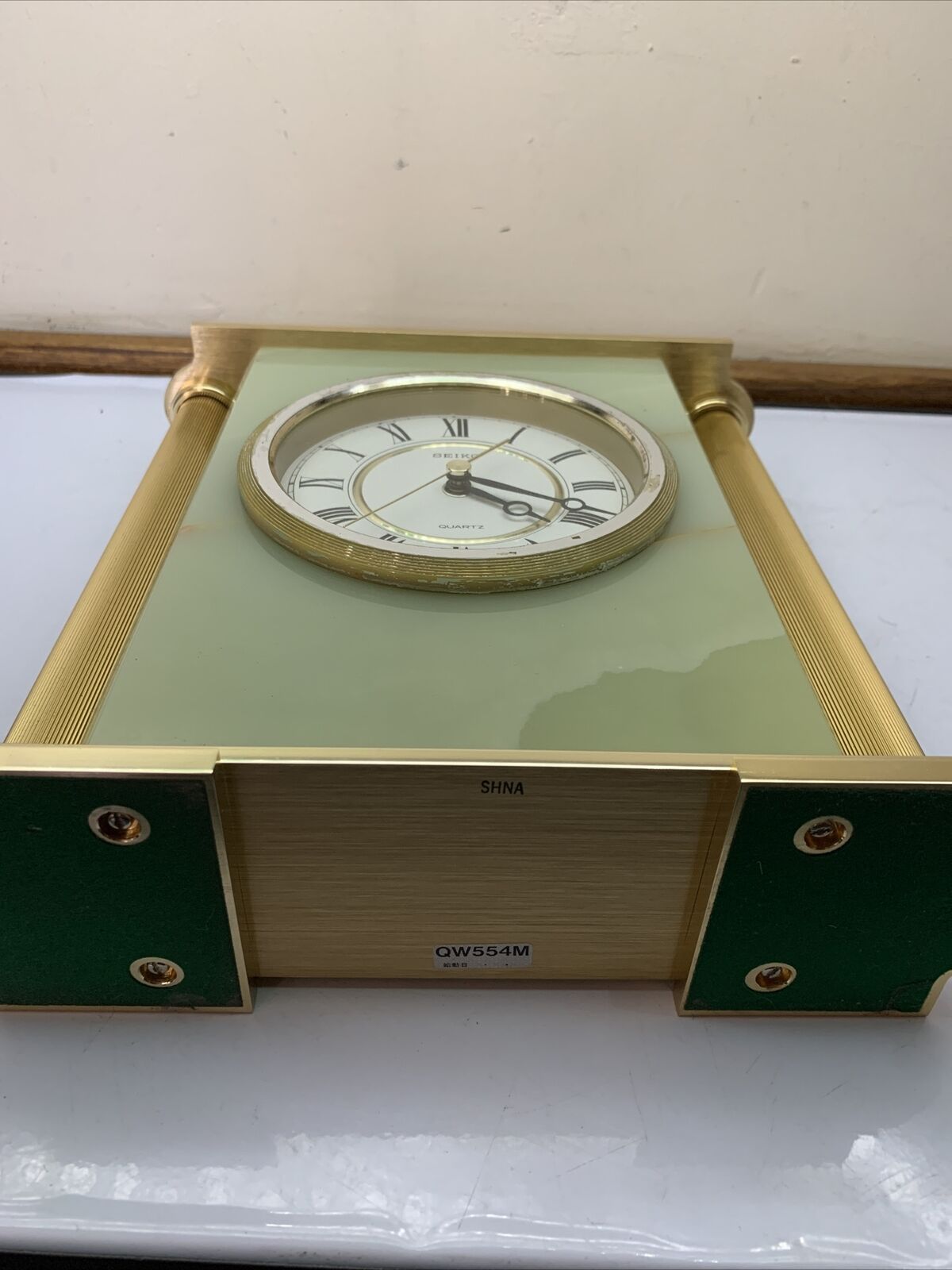 Seiko Marble Clock QW554M Made In Japan
