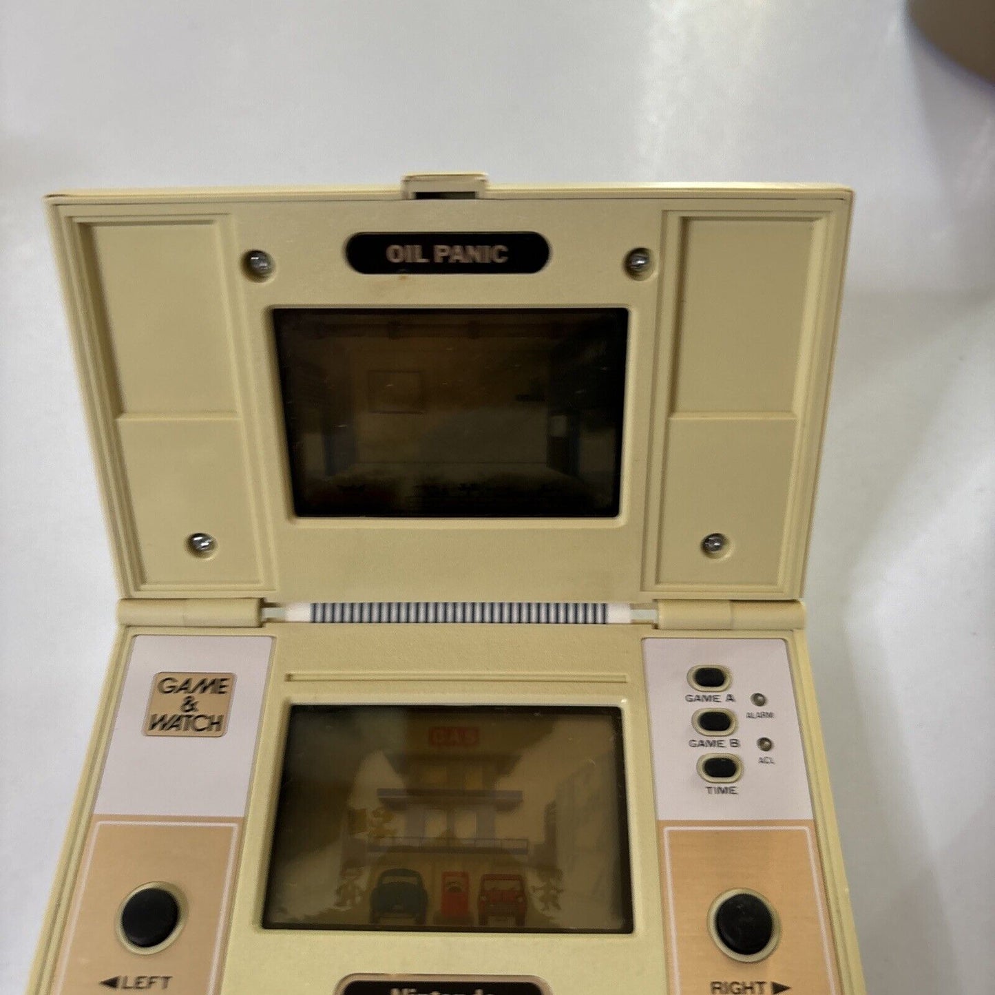 Oil Panic Nintendo Game & Watch OP-51 1982 *Stained LCD Screen*
