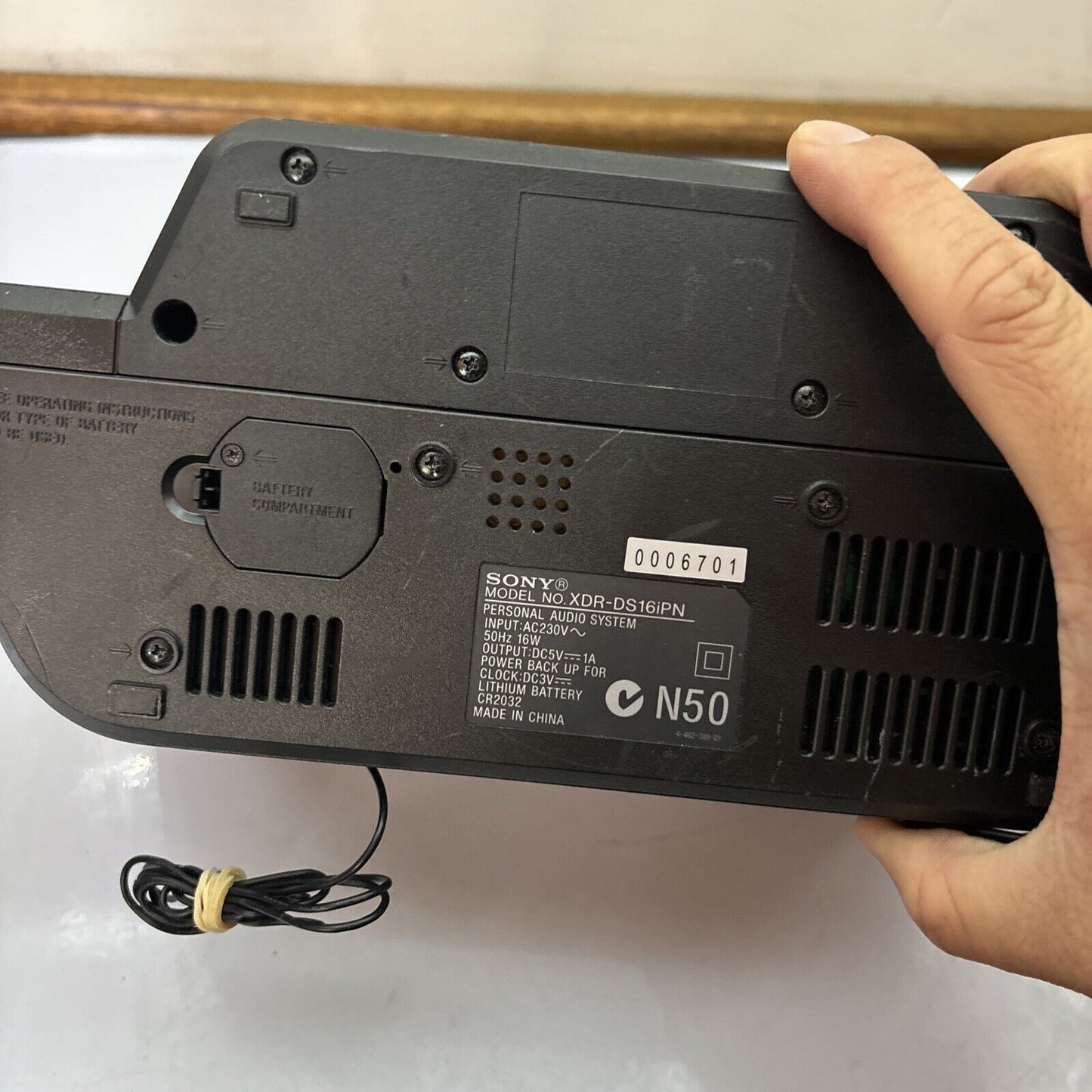 Sony Dream Machine XDR-DS16iPN DAB+ FM Radio Audio System *iPod Port Not Working