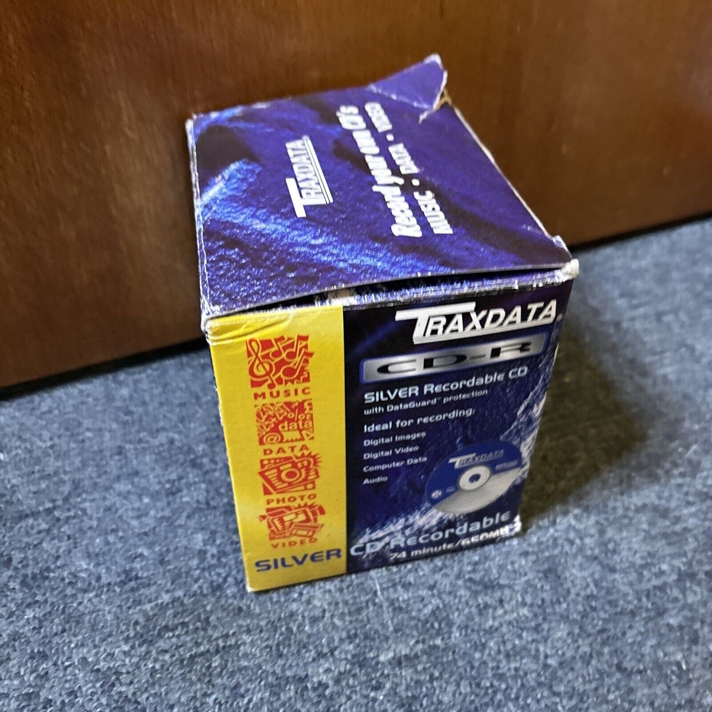 Traxdata 10x CD-R Silver Blank Cd Recordable 74 Minute 650mb *New*