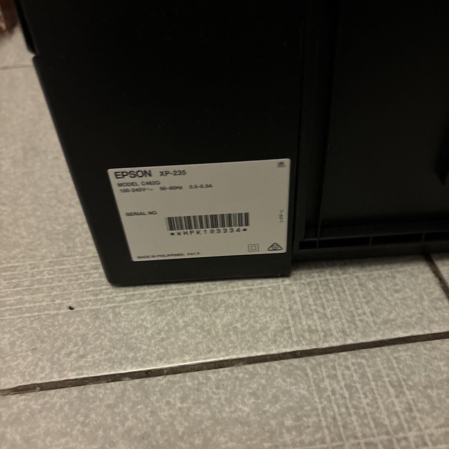 Epson XP-235 Expression Home Wifi Colour Printer Scan Copy *Requires New Ink*