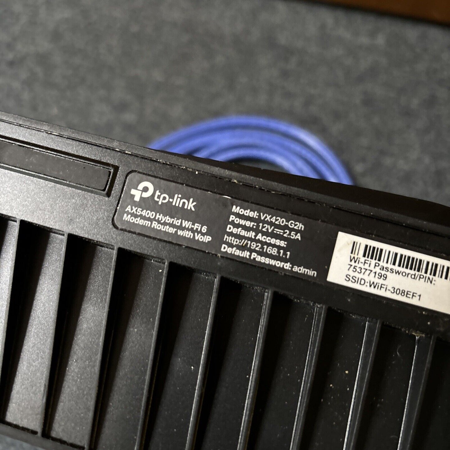 Tp-Link AX5400 Hybrid Wifi 6 4G Modem Router With VoIP VX420-G2h