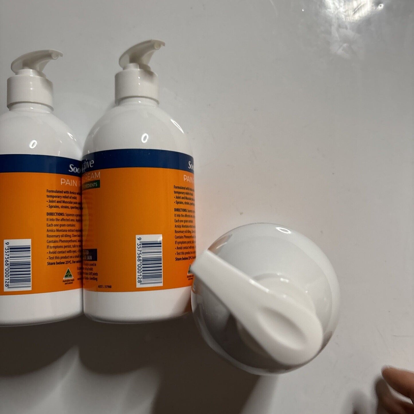 3x Soodox Active Pain Relief Cream - 100% Natural 500ml For Sensitive Skin.