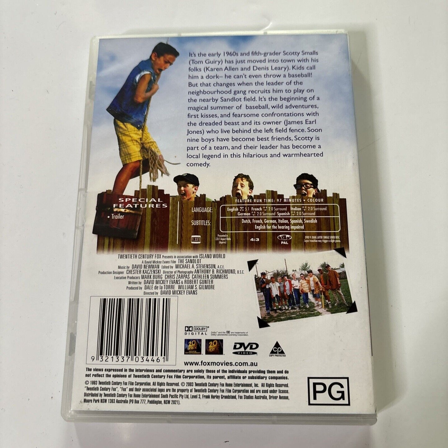The Sandlot Kids (DVD, 1993) James Earl Jones, Denis Leary NEW Region 4