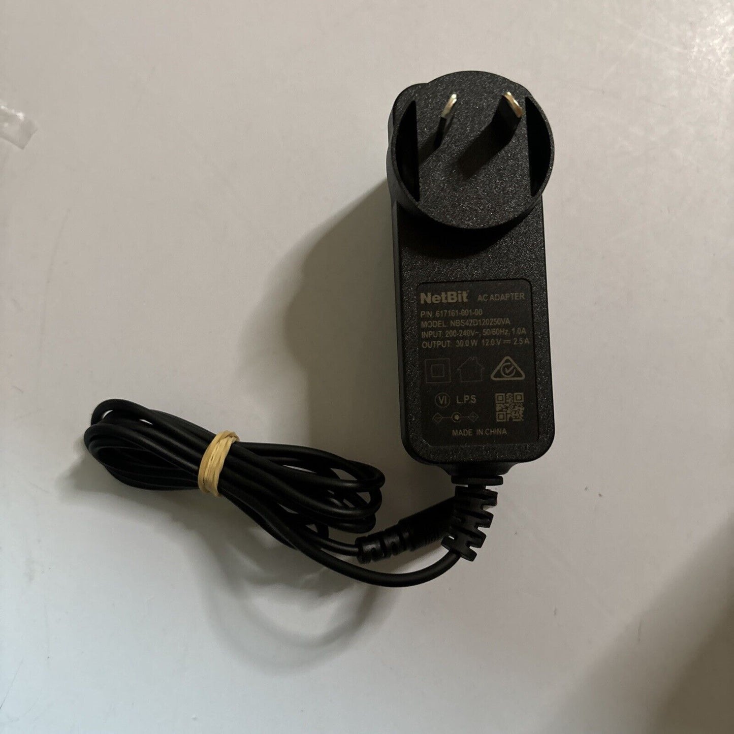 Netbit AC Adapter - Model:NBS42D120250VA -Input: 200~240, Output: 12V-2.5A - 30W