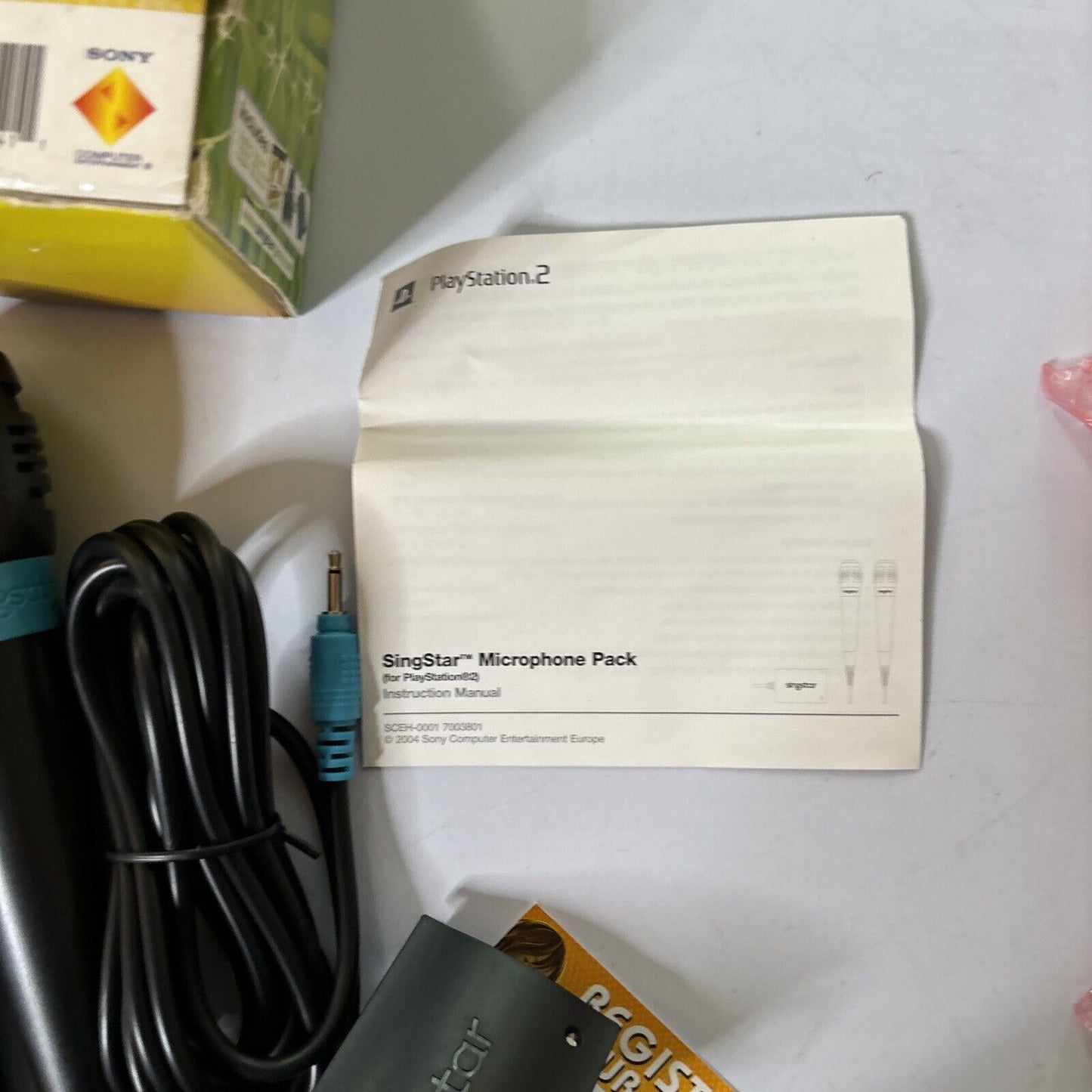 Singstar Pop Game Microphones for PlayStation 2005 PS2 PAL