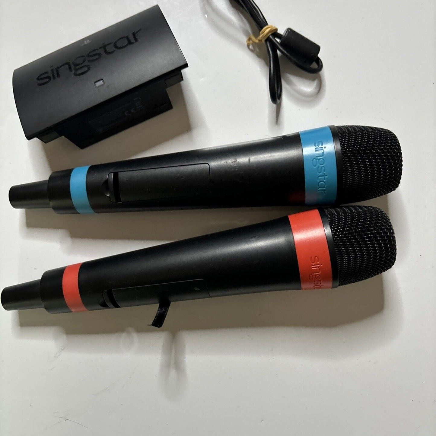 2x SingStar Wireless Microphone & Receiver For Sony Playstation 3 PS3