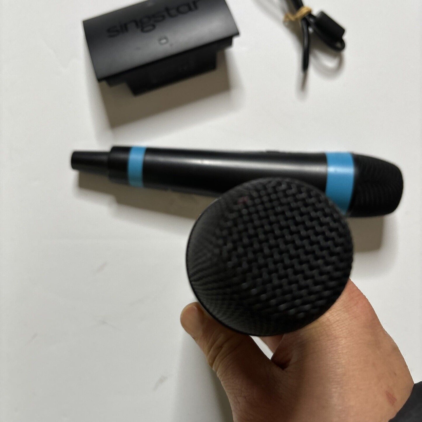 2x SingStar Wireless Microphone & Receiver For Sony Playstation 3 PS3