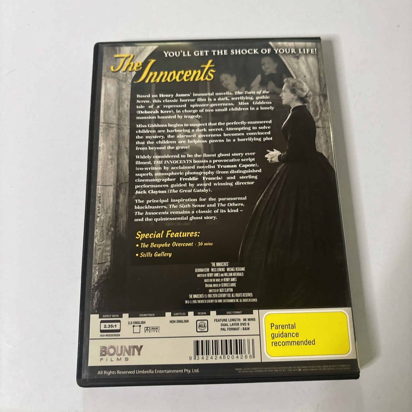 The Innocents (DVD, 1961) Deborah Kerr NEW All Regions