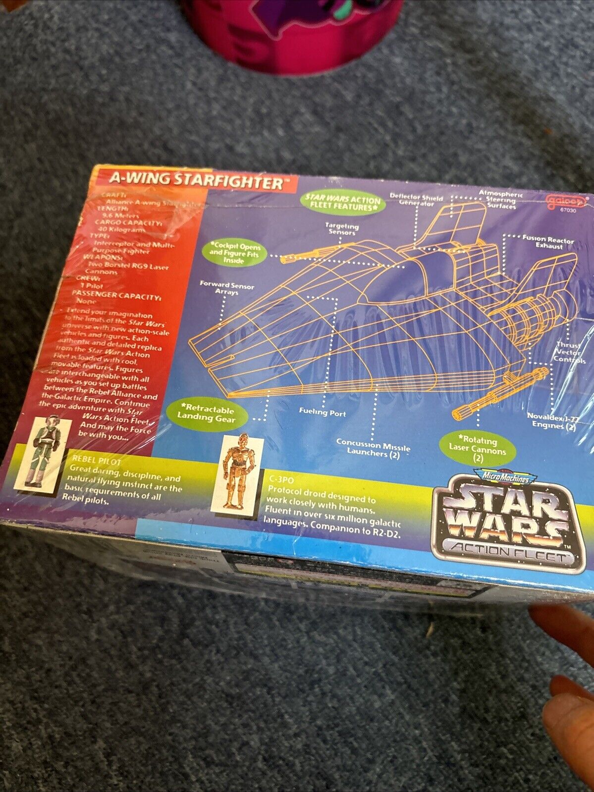 Star Wars Action Fleet A-Wing Starfighter Micro Machines Galoob 1996