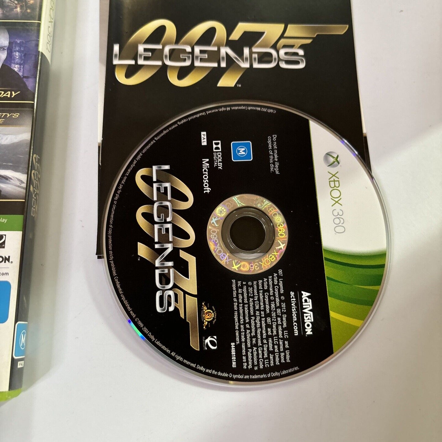 James Bond: 007 Legends Xbox 360 PAL Manual
