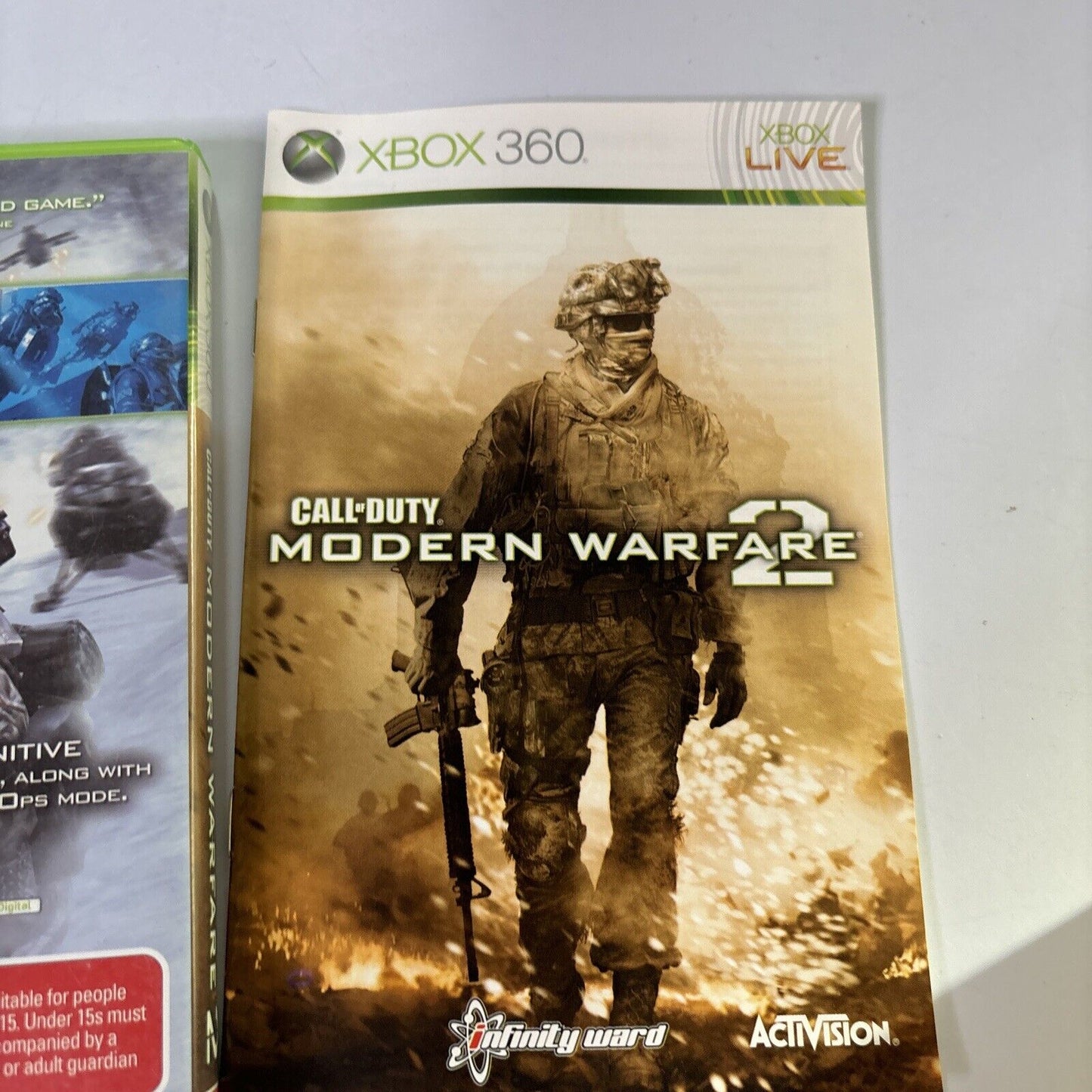 Call of Duty Modern Warfare 2 COD Two II Microsoft Xbox 360 Manual PAL