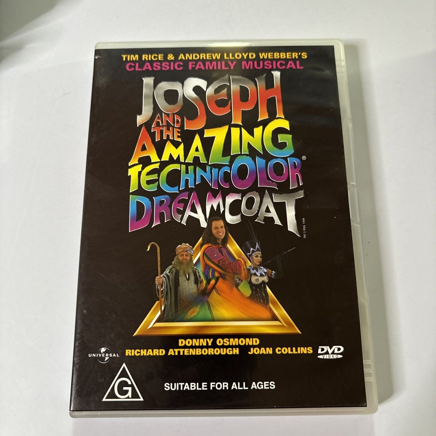 Joseph and the Amazing Technicolor Dreamcoat (DVD, 1999) Joan Collins Region 4