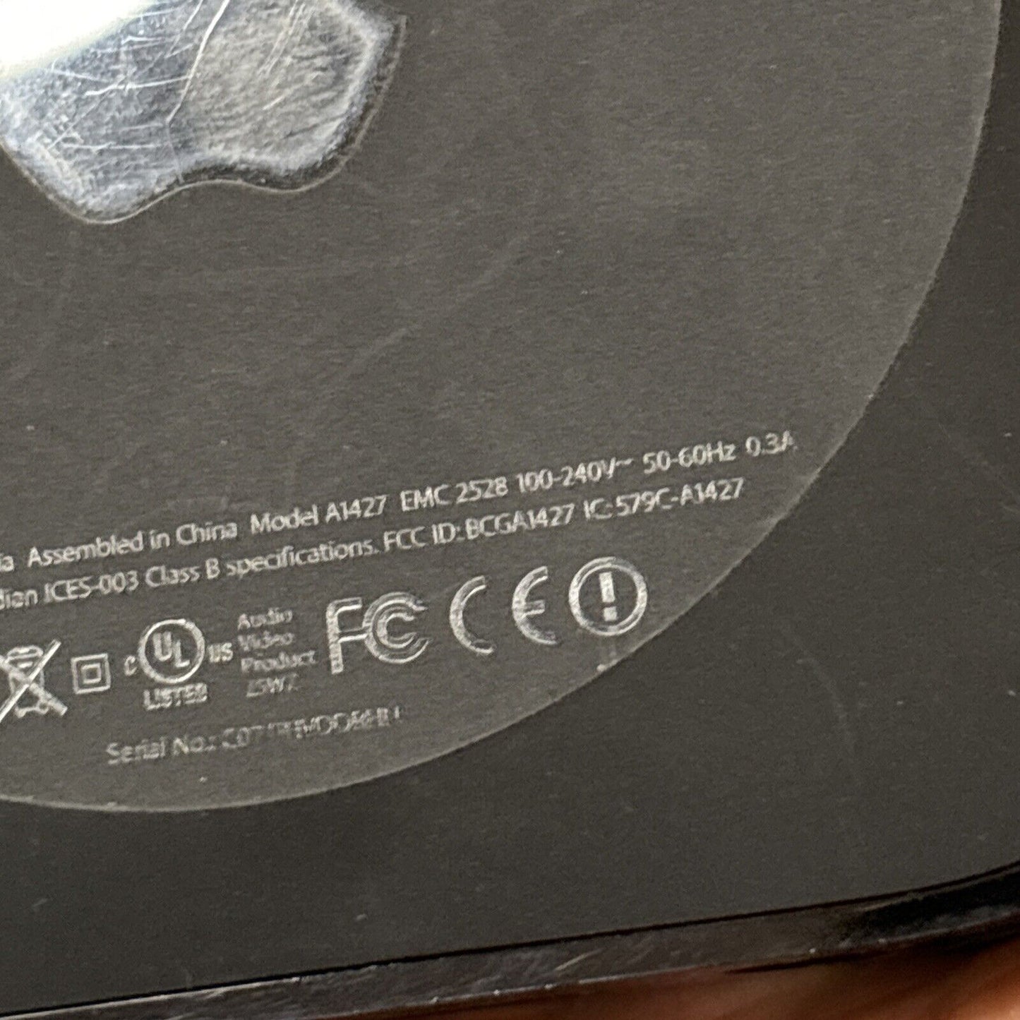 Apple TV (3rd generation) A1427 With Remote