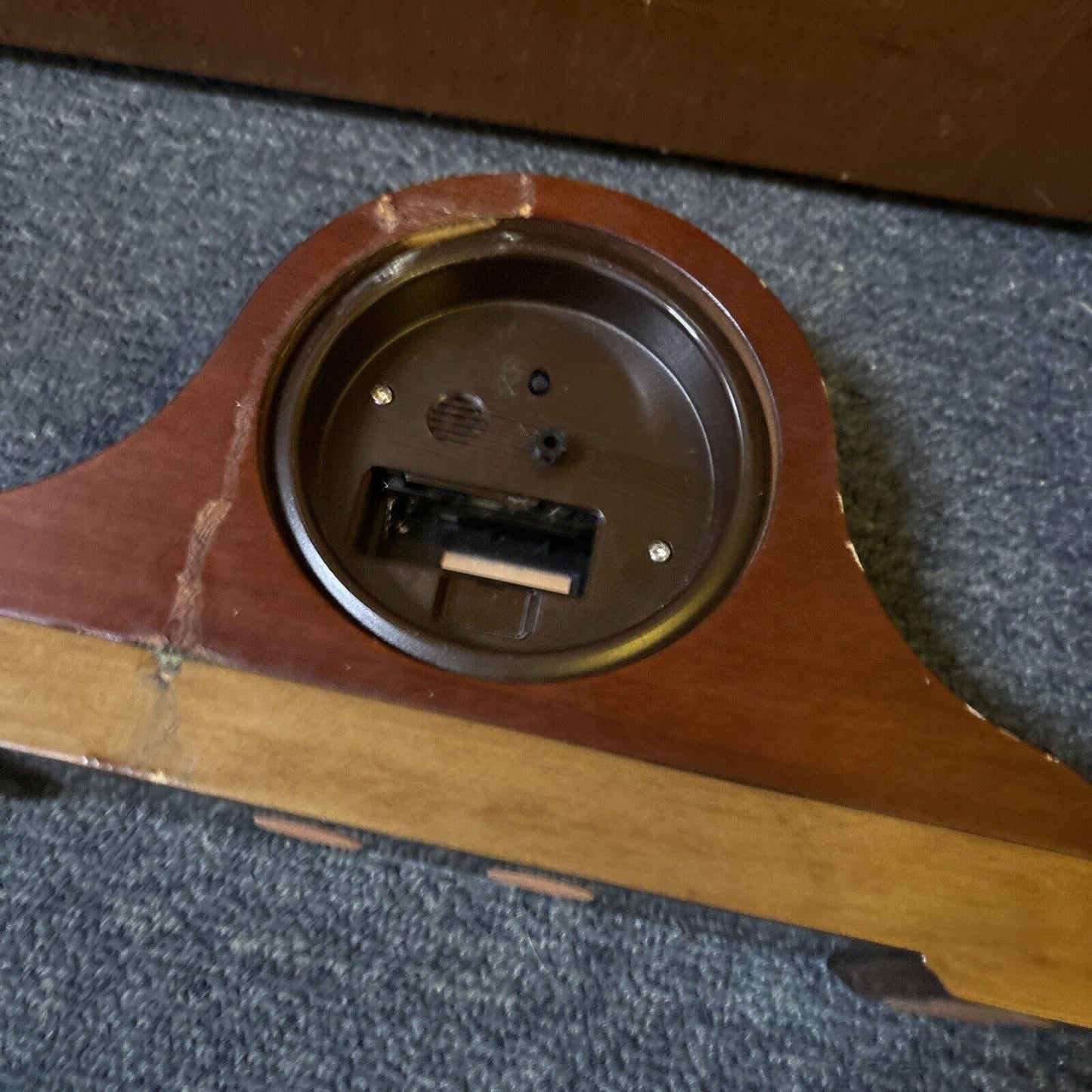 Seiko Table Clock Wood QXE017BL