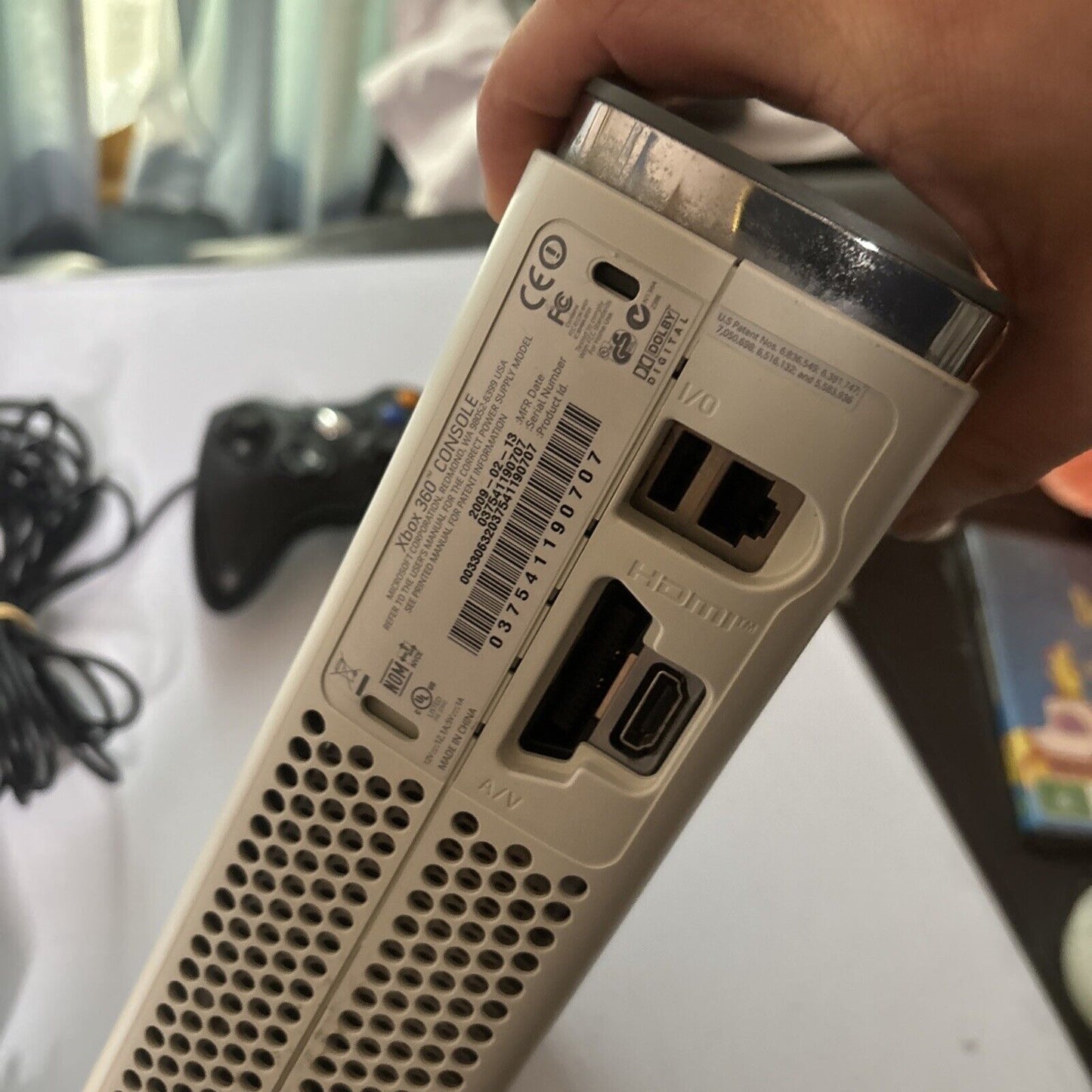 Microsoft Xbox 360 Console White 250gb HDD & 1 Controller PAL