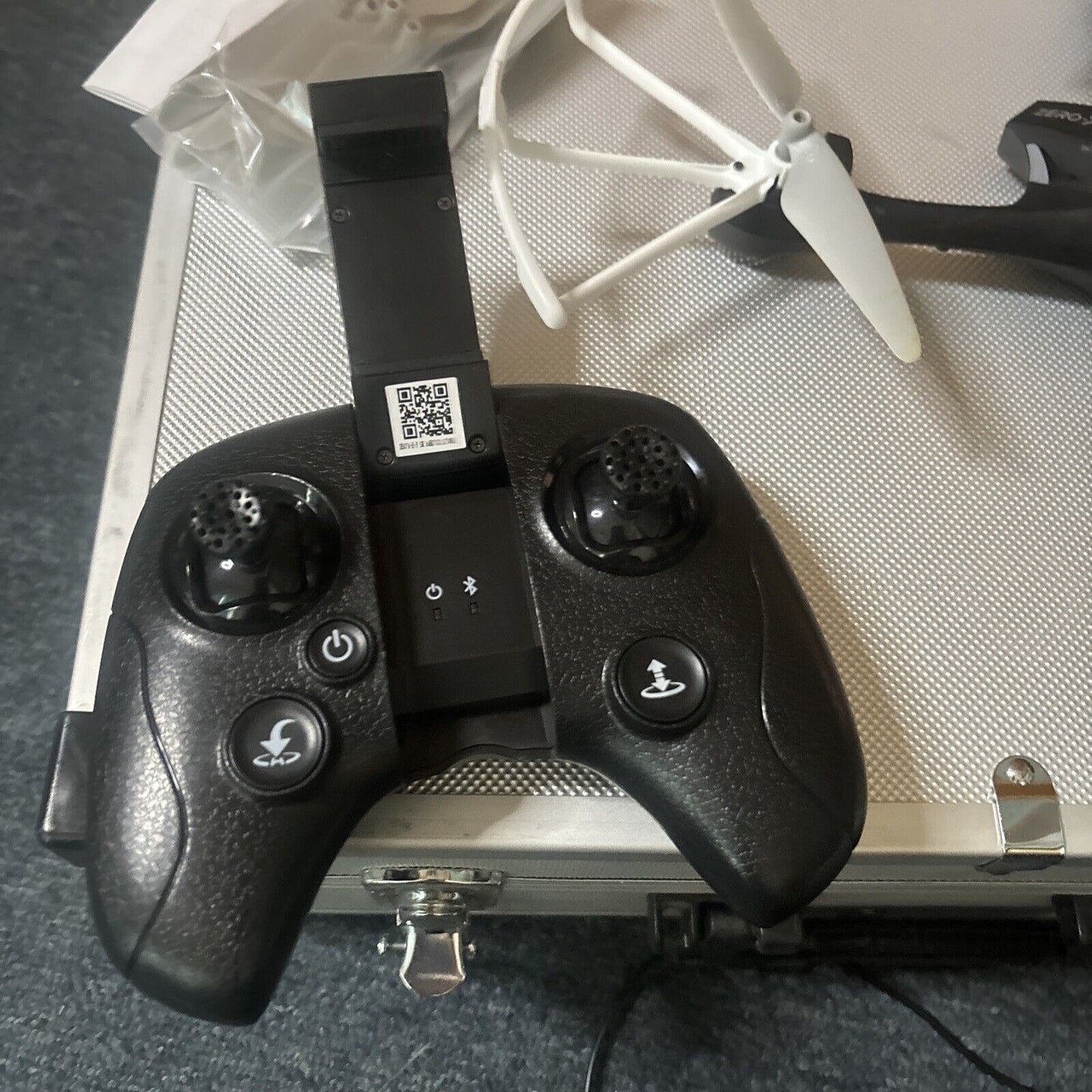 Spitfire Zero-X Drone & Case ZX-SFR *Untested - No Batteries - For Parts Only*