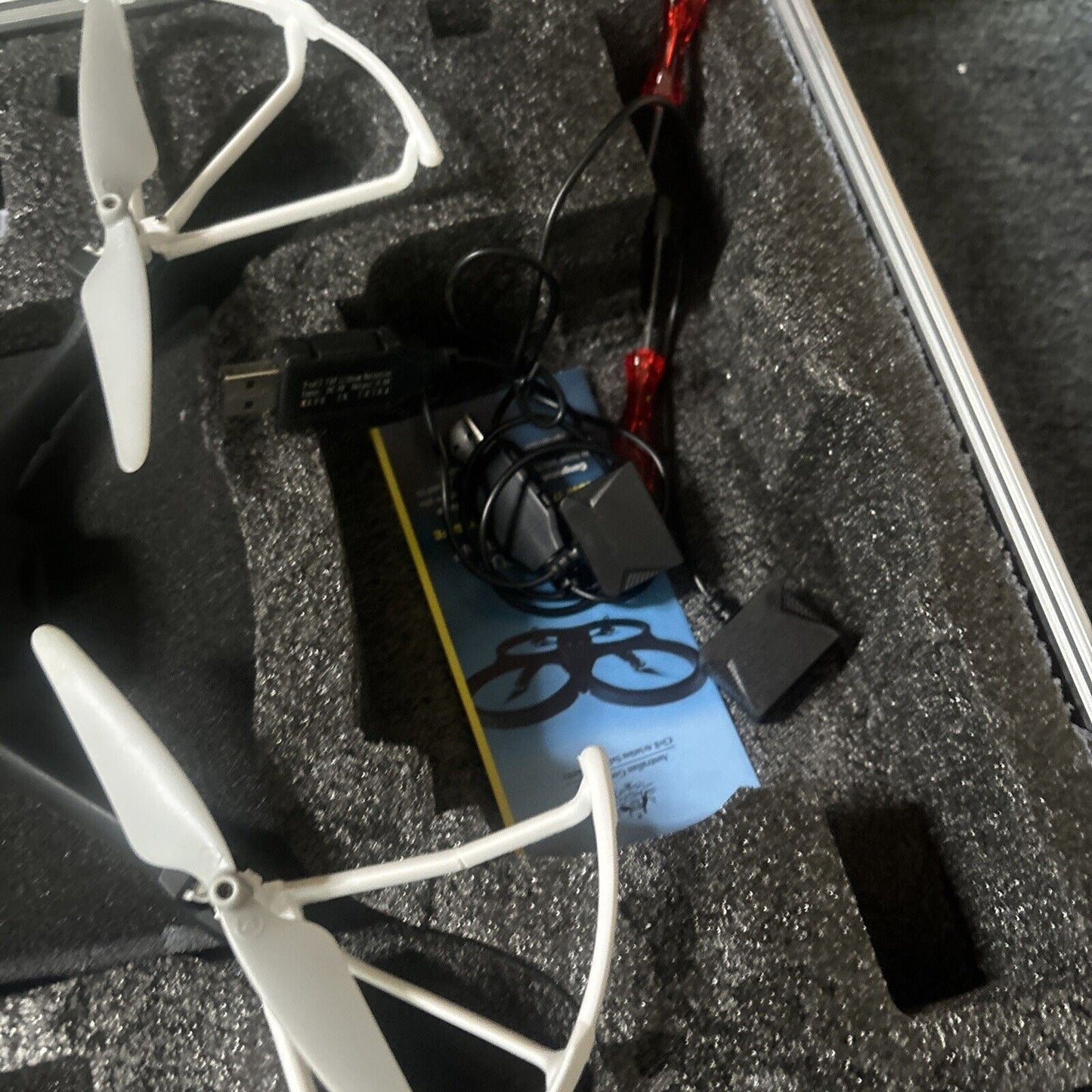 Spitfire Zero-X Drone & Case ZX-SFR *Untested - No Batteries - For Parts Only*