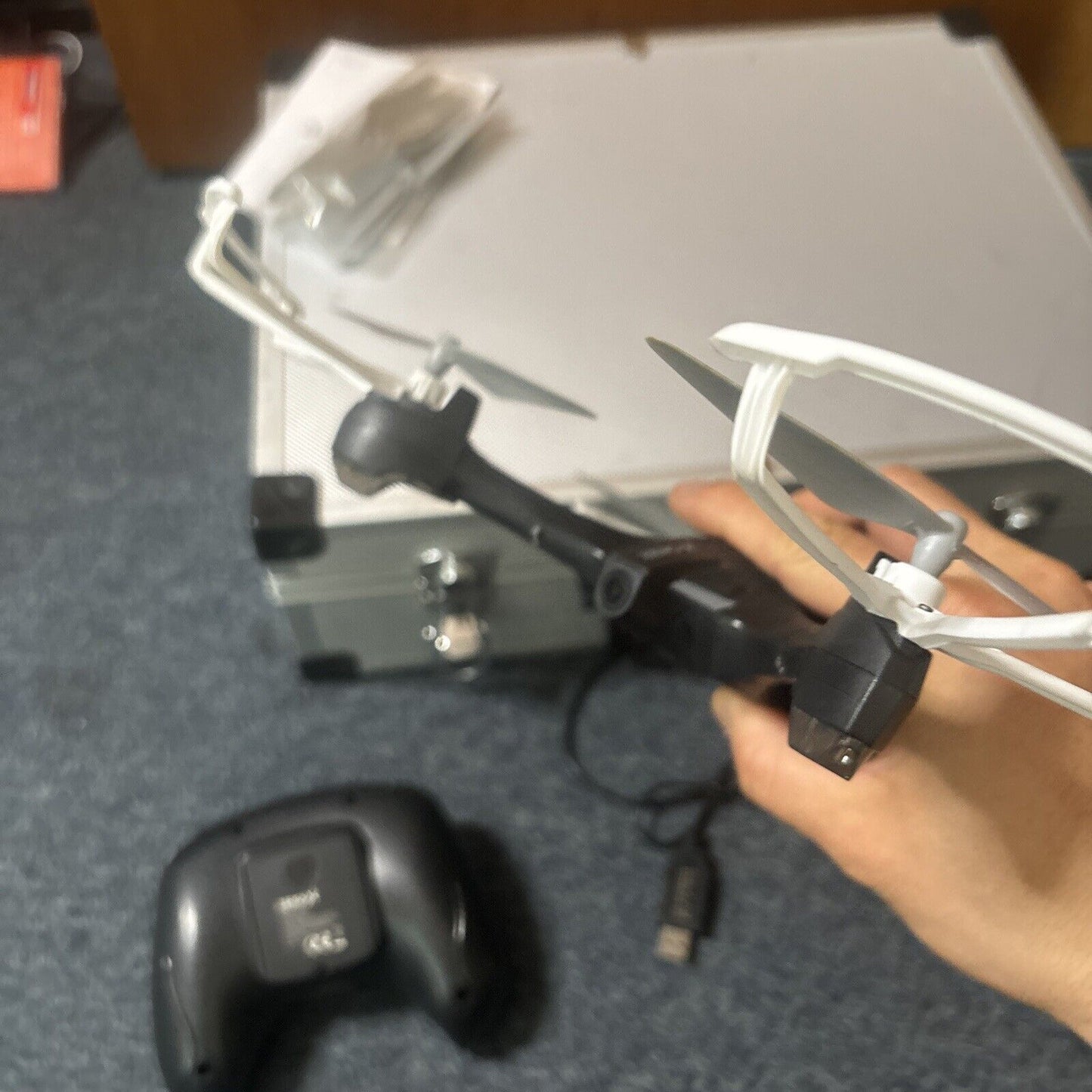 Spitfire Zero-X Drone & Case ZX-SFR *Untested - No Batteries - For Parts Only*