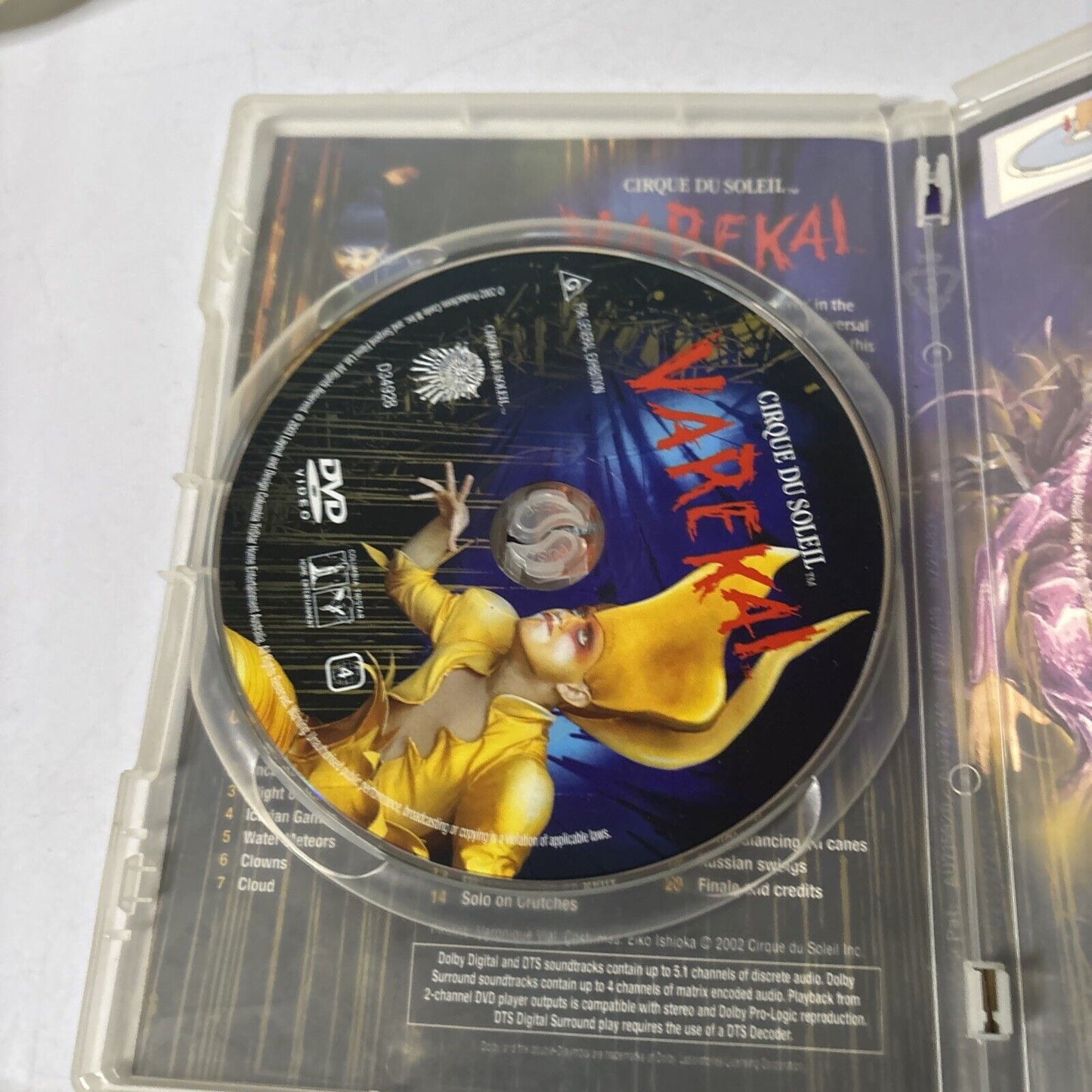 Cirque Du Soleil Presents Varekai (DVD, 2003) Region 4