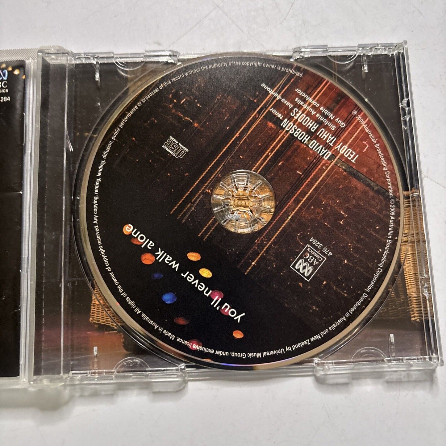 David Hobson & Teddy Tahu Rhodes - You'll Never Walk Alone (CD, 2009)