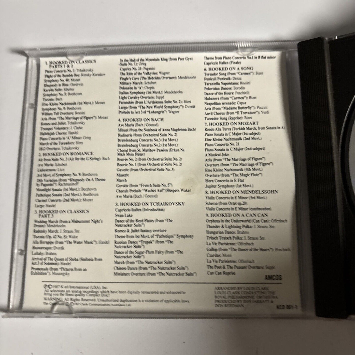 The Royal Philharmonic Orchestra – Hooked On Classics - Vol. 1 (CD, 1987)